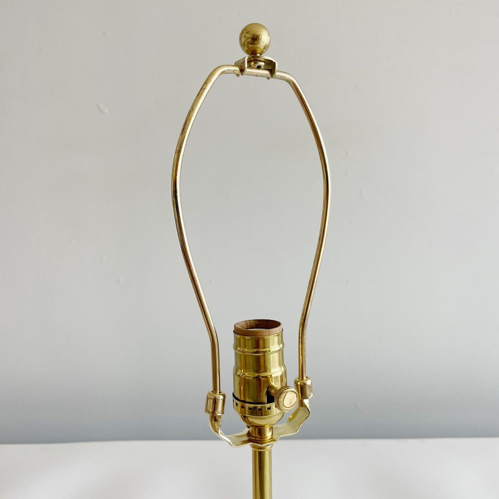 Incised Italian Travertine Vintage Lamp 3