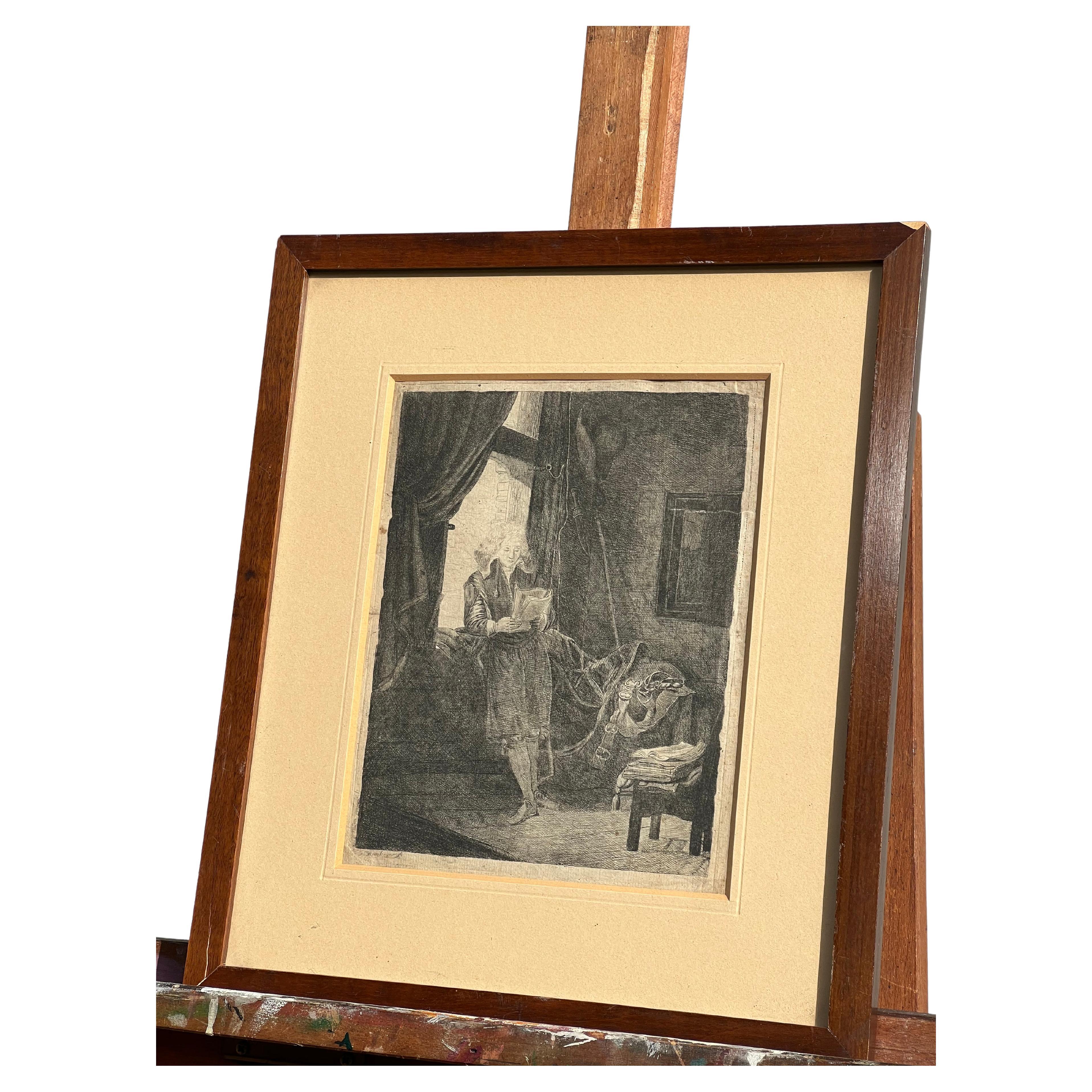 Incisione Rembrandt, Incisione, Vintage, Rembrandt