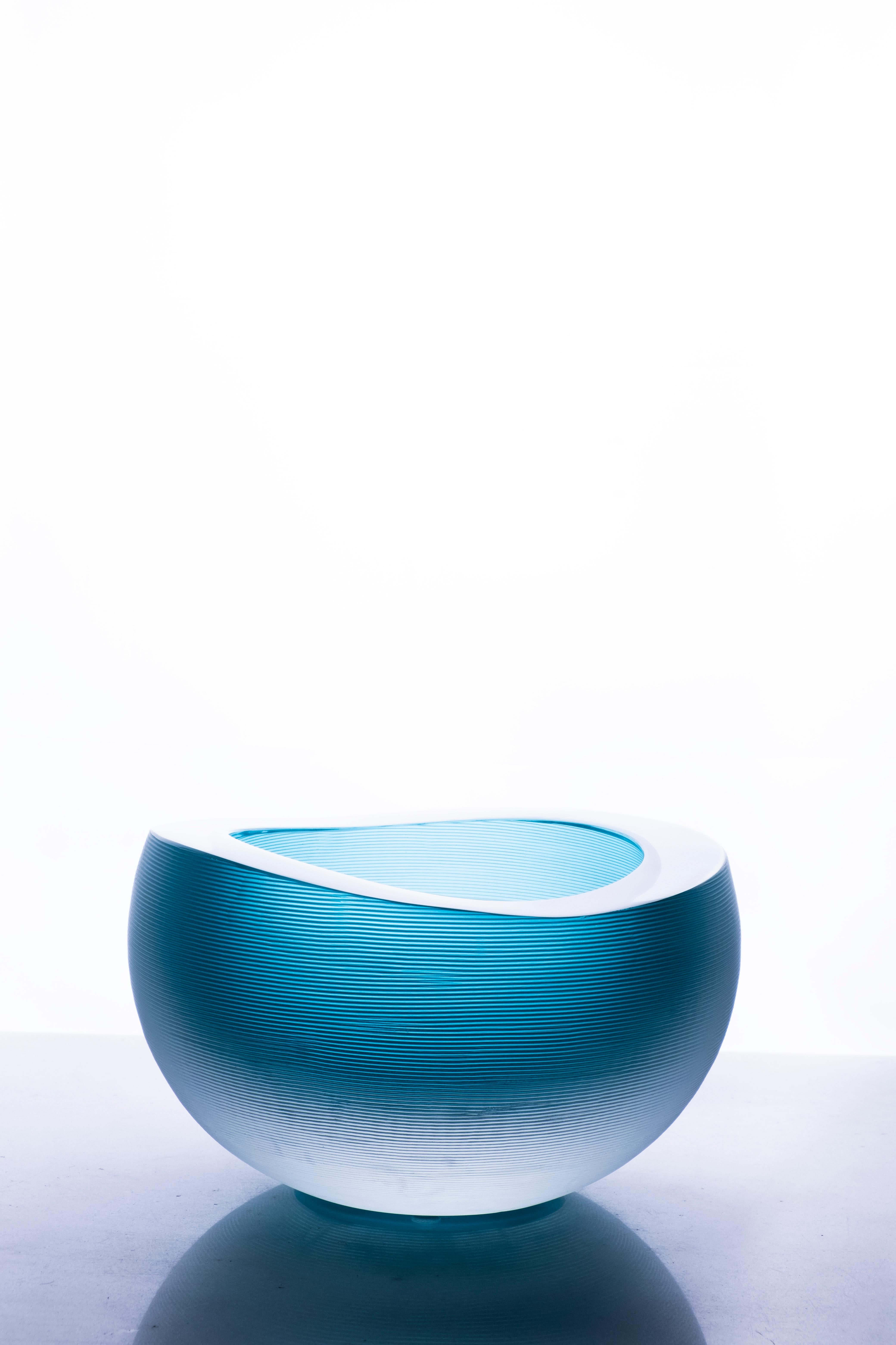 Incisioni Linae small vase by Purho
Dimensions: D21x H13 cm
Materials: Glass
Other colours and dimensions are available. 

Purho is a new protagonist of made in Italy design, a work of synthesis, a research that has lasted for years, an Italian