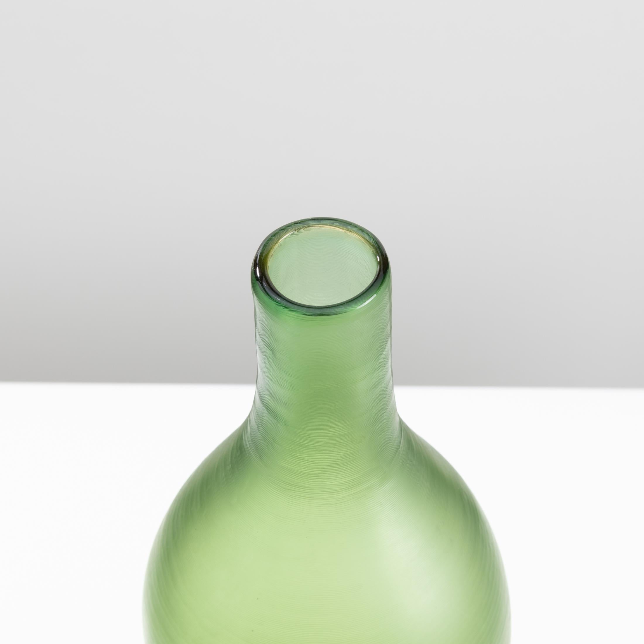 Italian Inciso Bottled Vase by Paolo Venini, Venini, Italy