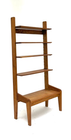 Inclined Shelf in Oak by René Jean Caillette, 1950