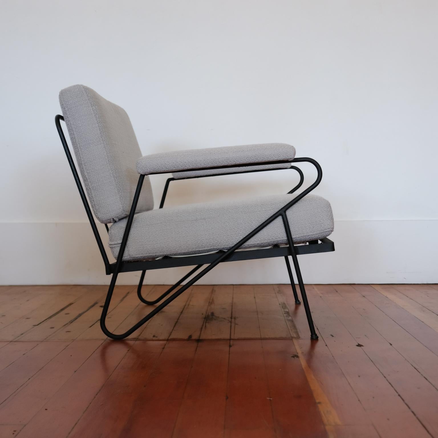 Mid-Century Modern Inco Iron Lounge Chair Midcentury California Design, 1950s