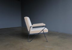 Inco Iron & Mohair Lounge Chair, circa 1955