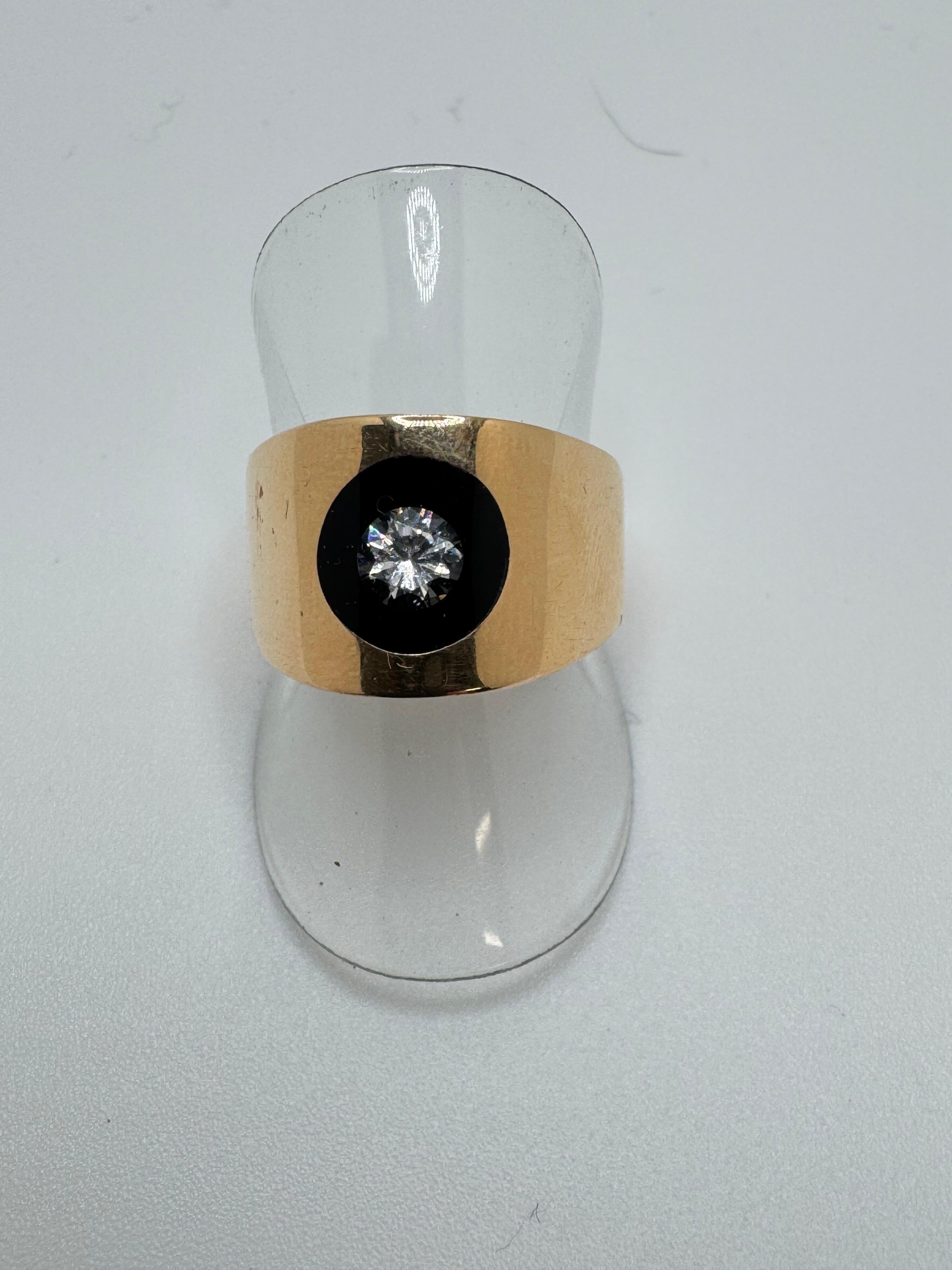 Incogem Anillo Lucite Diamante Flotante - 0.35ct - Talla 7.00 en venta 1