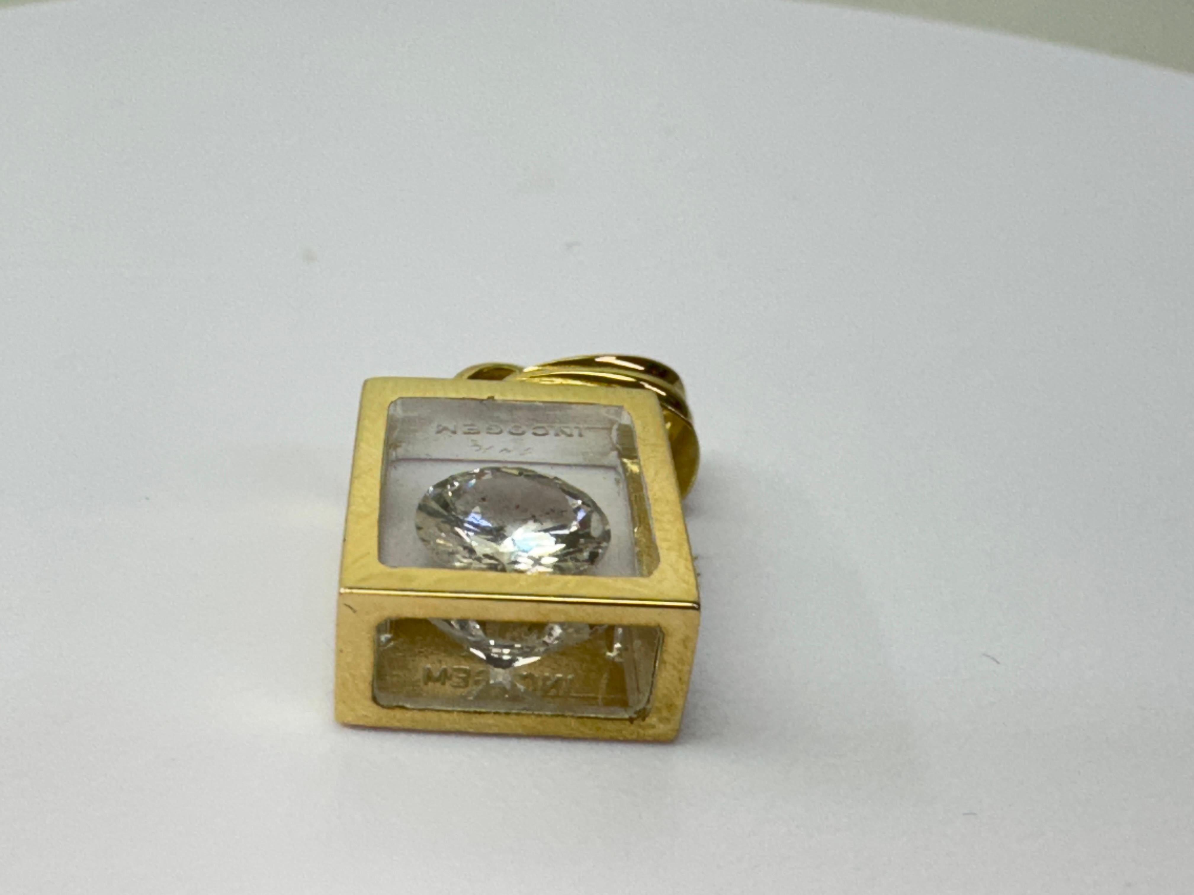 Incogem Colgante de Diamante Solitario Flotante, 1,15 Quilates en venta 2