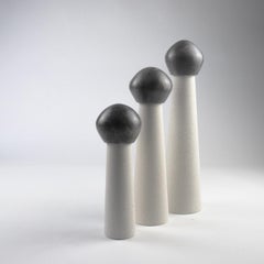 Incontri Fondativi 2C Skulptur aus Marmor und Zement