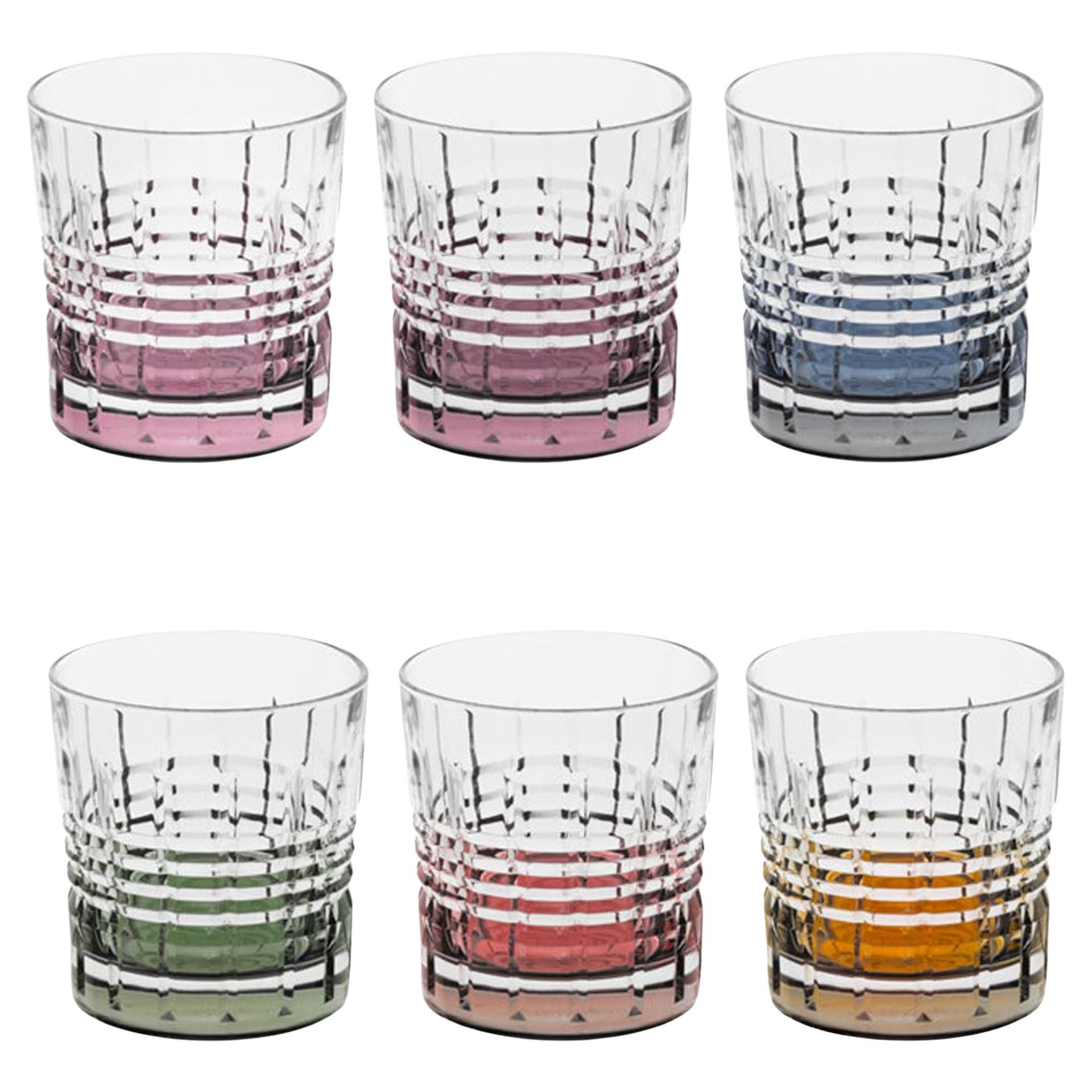 Incontro Set of 6 Water Glasses For Sale