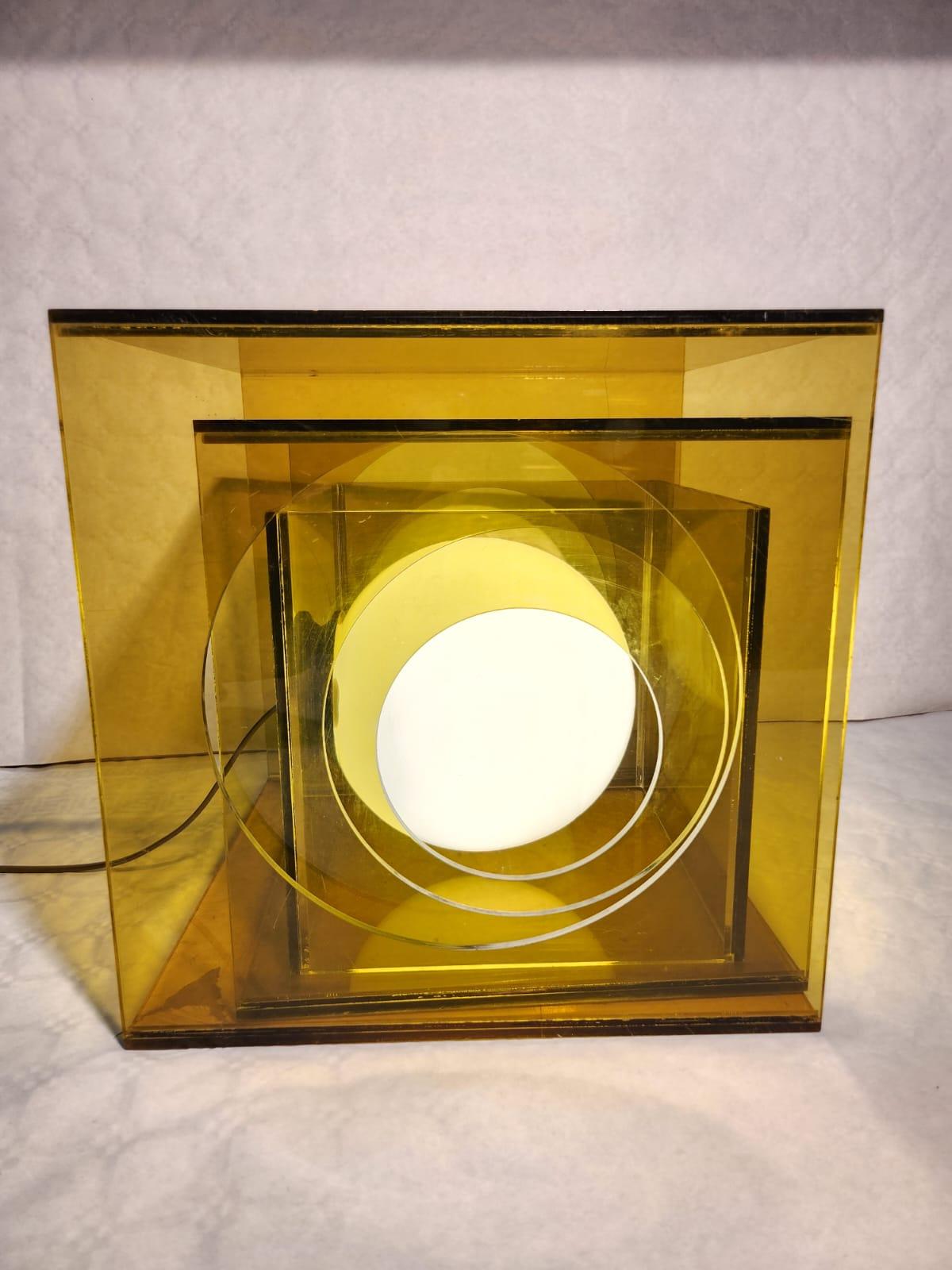 Italian Incredible lamp in the style of Gianfranco Fini 1970s For Sale