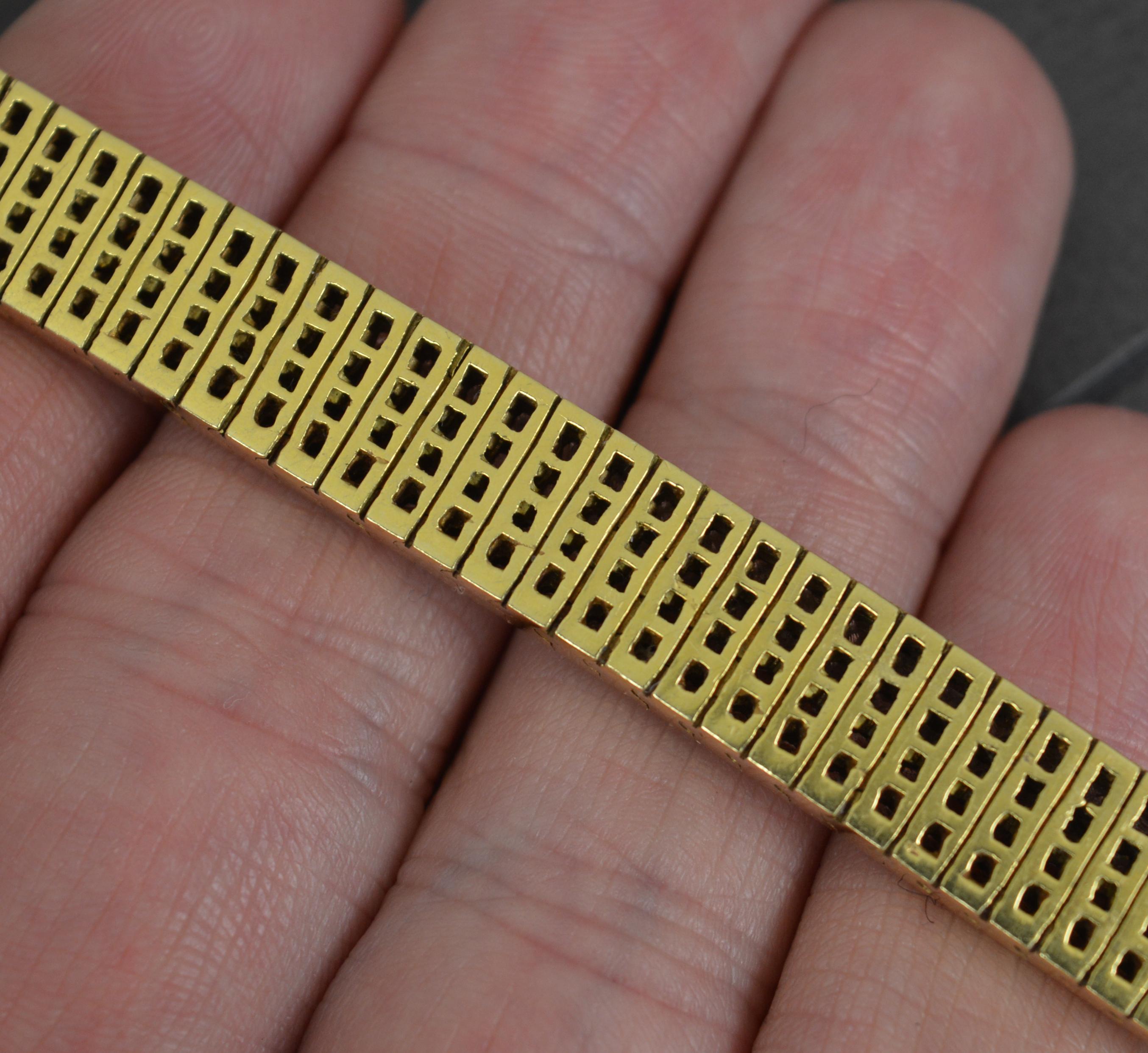 Incredible 16 Carat Diamond 18ct Yellow Gold Bracelet 3