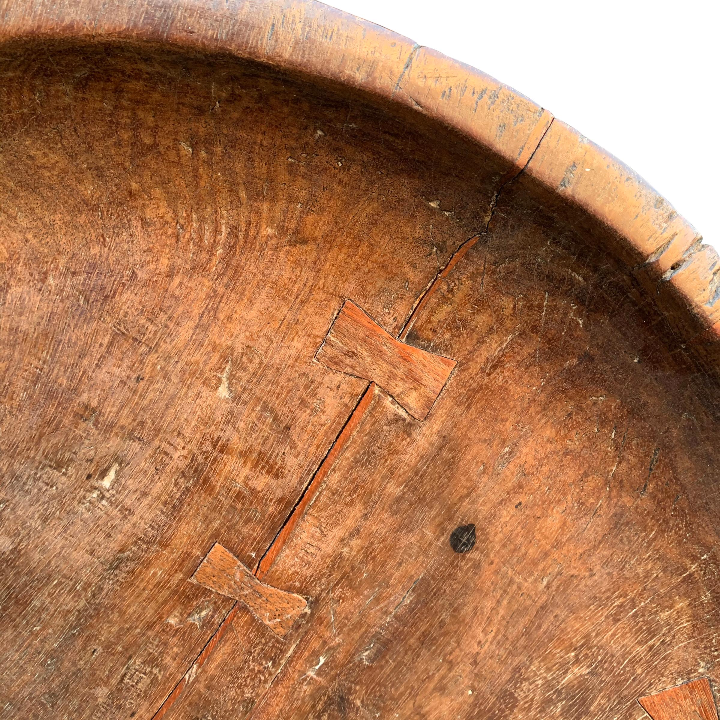 Incredible 18th Century English Mahogany Platter For Sale 2