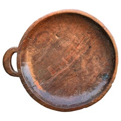 Antique Incredible 18th Century English Mahogany Platter