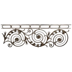 Antique Incredible 1920s Wrought Iron Architectural Element