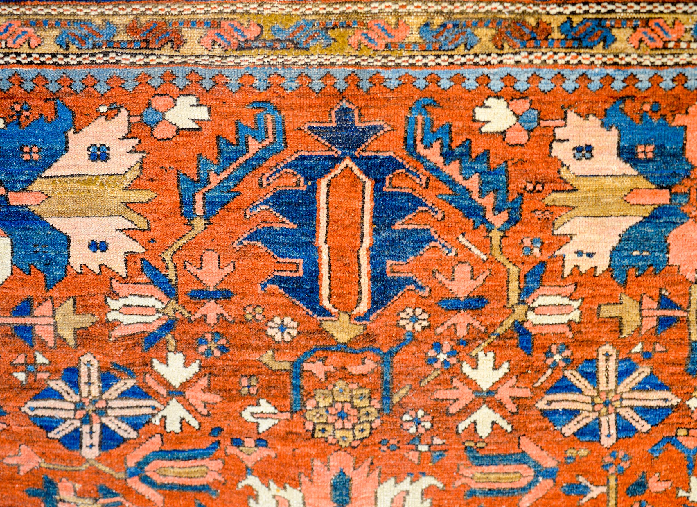 Wool Incredible Late 19th Century Bakhshyesh Rug