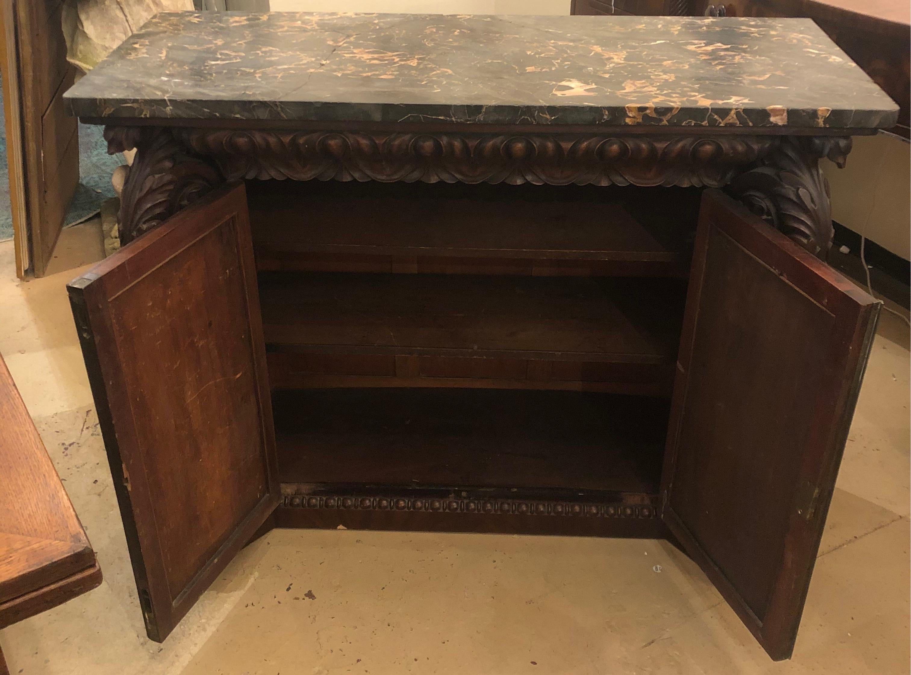Incredible 19th Century English Regency Marble top Console 7