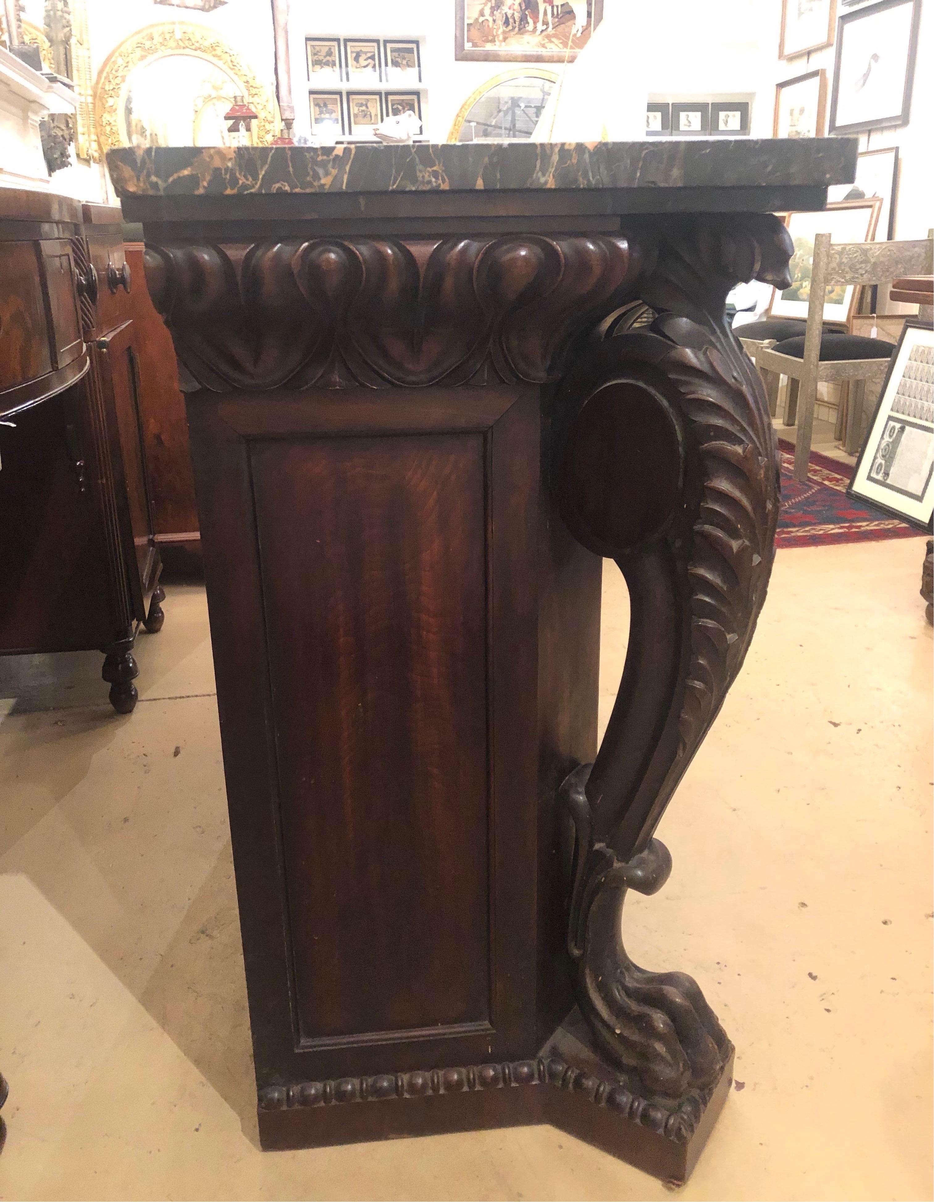 Incredible 19th Century English Regency Marble top Console 5