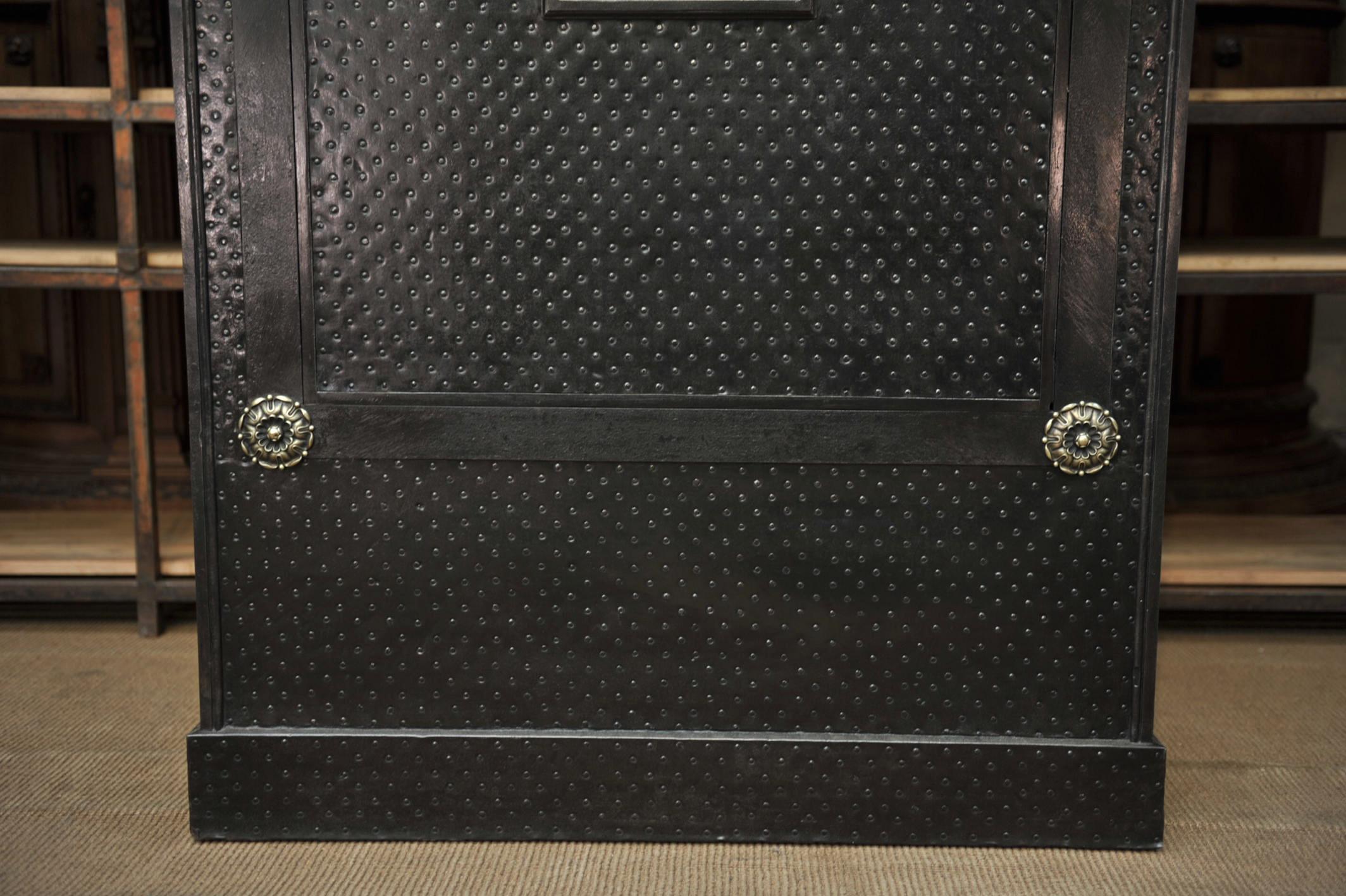 Incredible 19th Century Iron Safe by Gangnebien, Paris 7