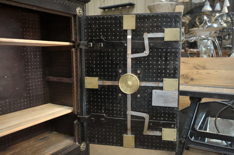 Incredible 19th Century Iron Safe by Gangnebien, Paris at 1stDibs