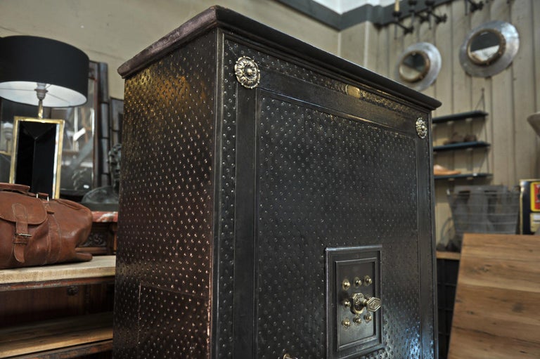Incredible 19th Century Iron Safe by Gangnebien, Paris at 1stDibs