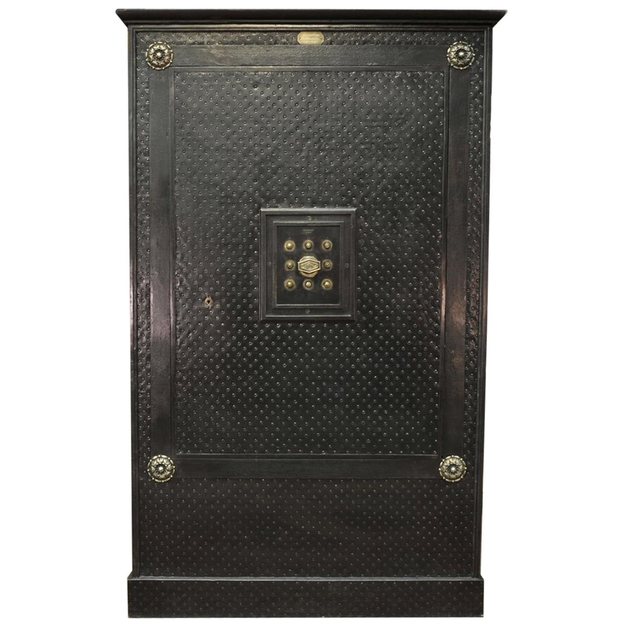 Incredible 19th Century Iron Safe by Gangnebien, Paris