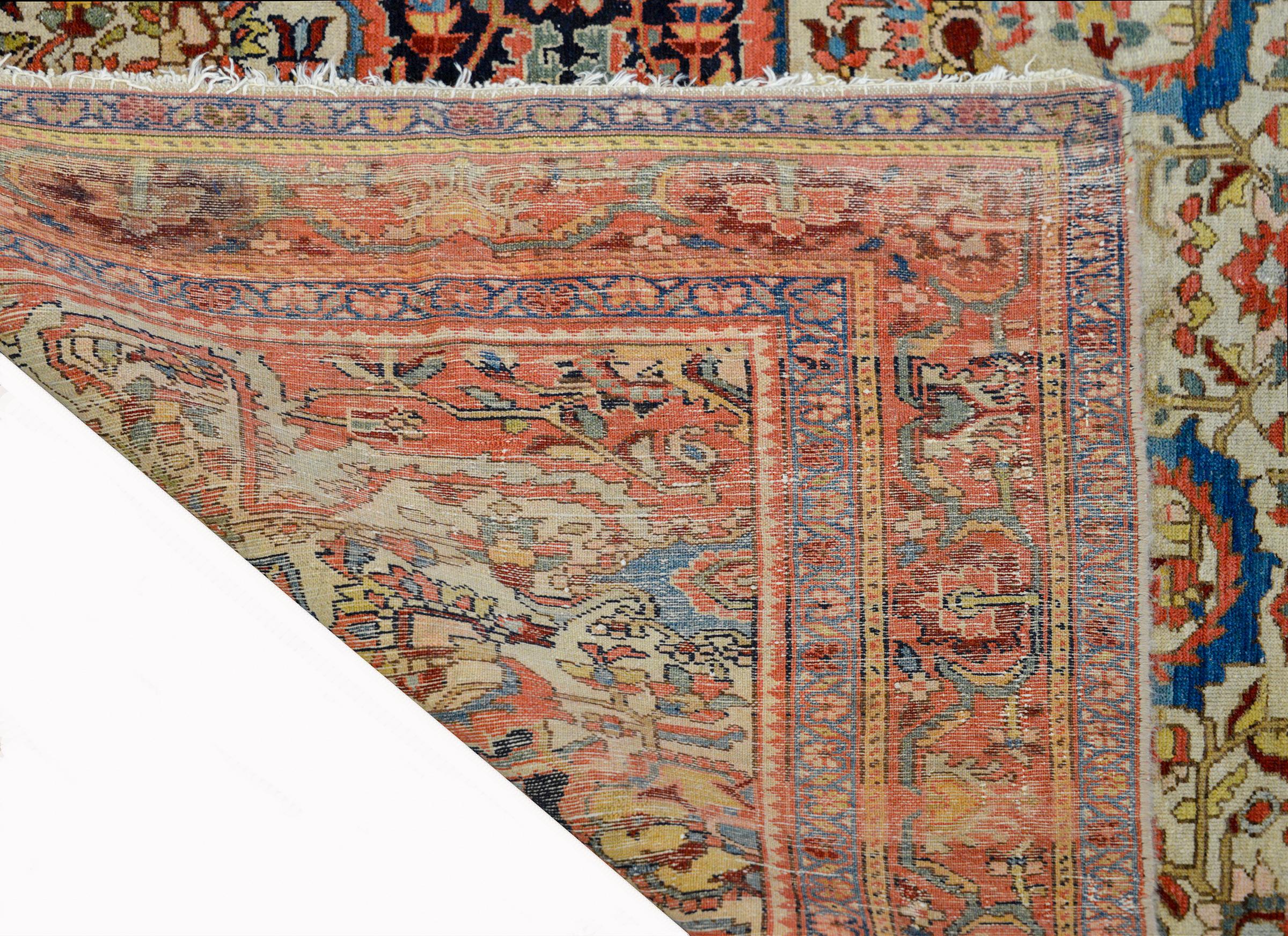 Incredible 19th Century Mission Malayer Rug For Sale 5