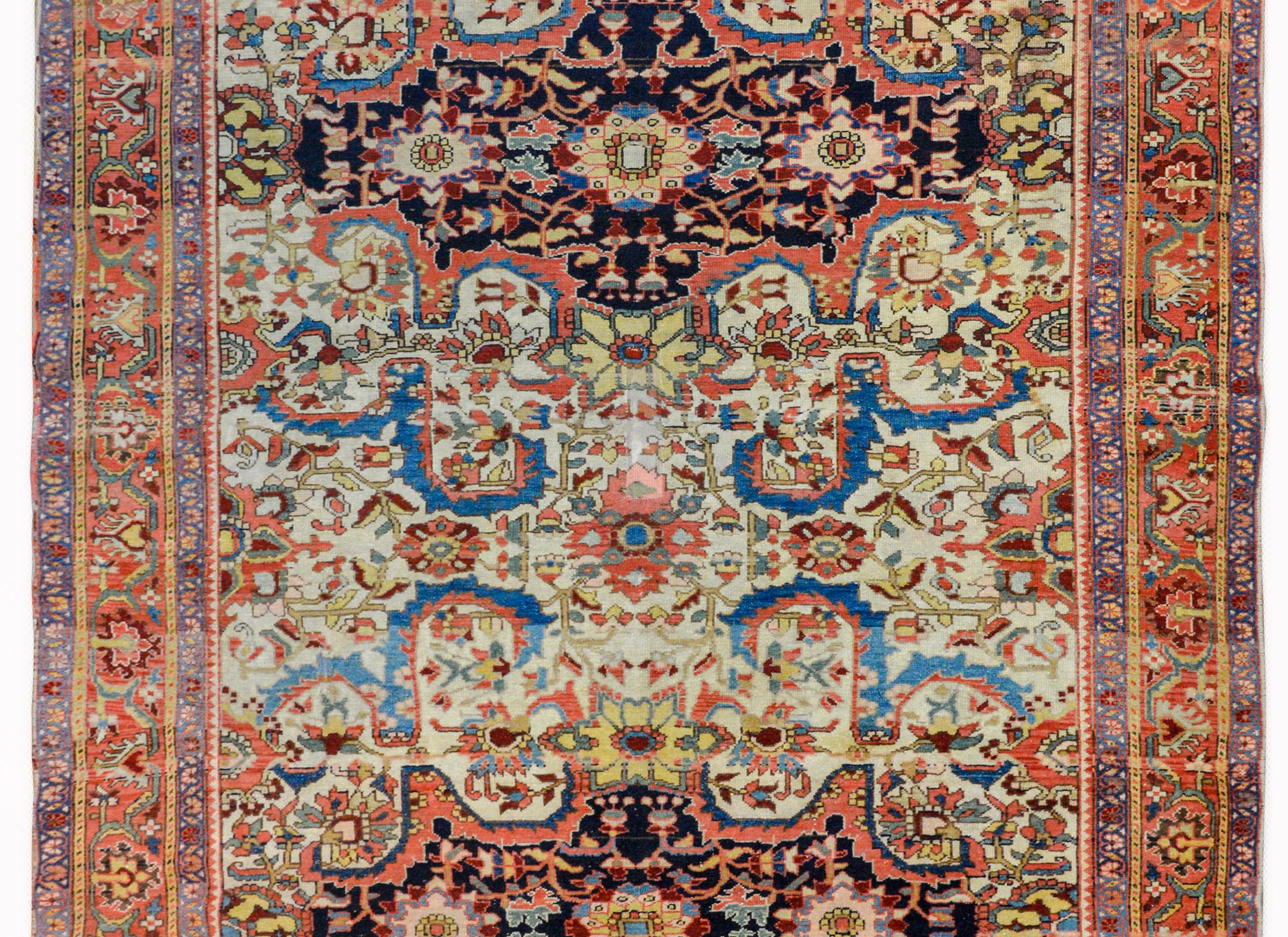 Persian Incredible 19th Century Mission Malayer Rug For Sale