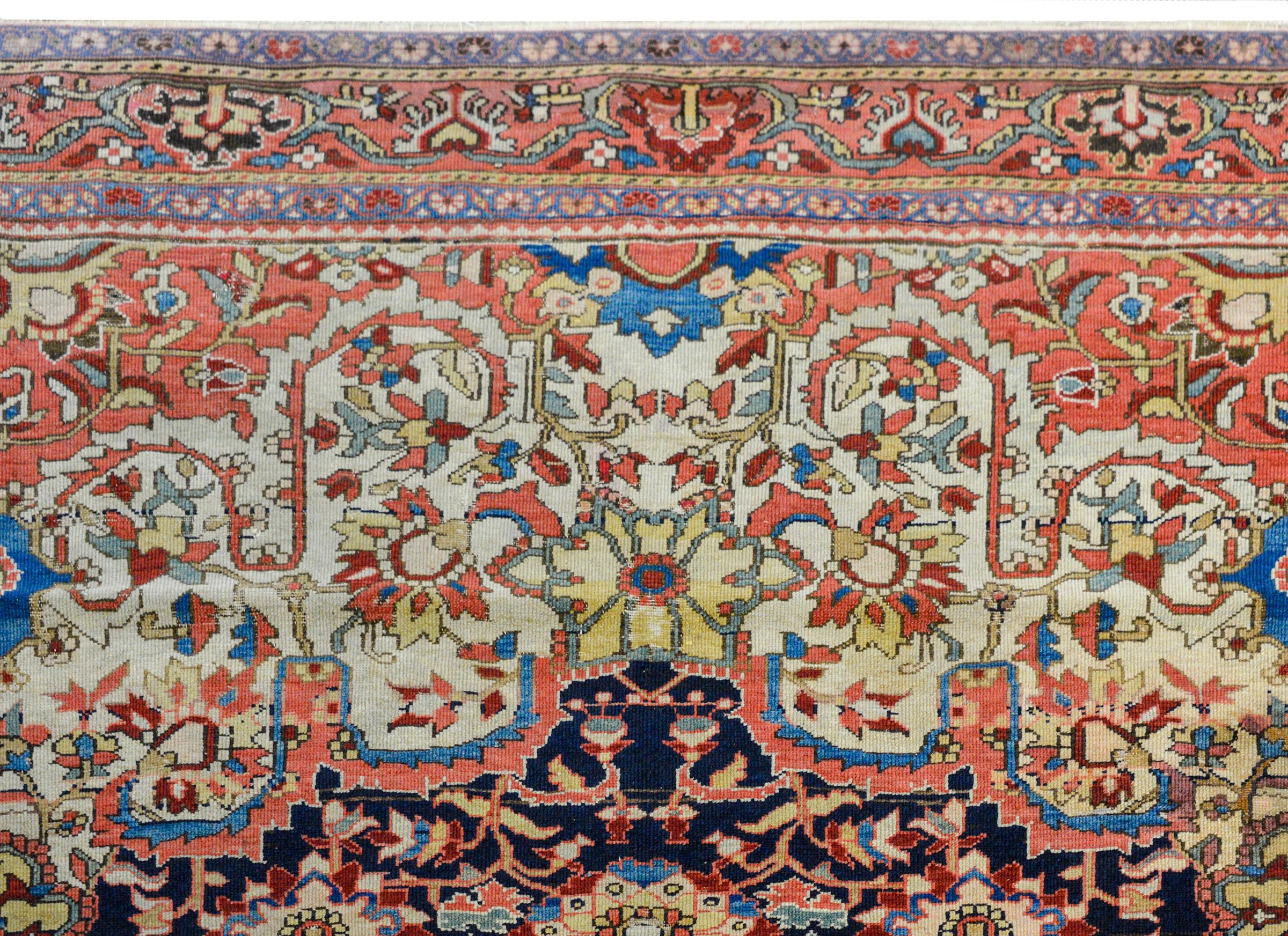 Wool Incredible 19th Century Mission Malayer Rug For Sale