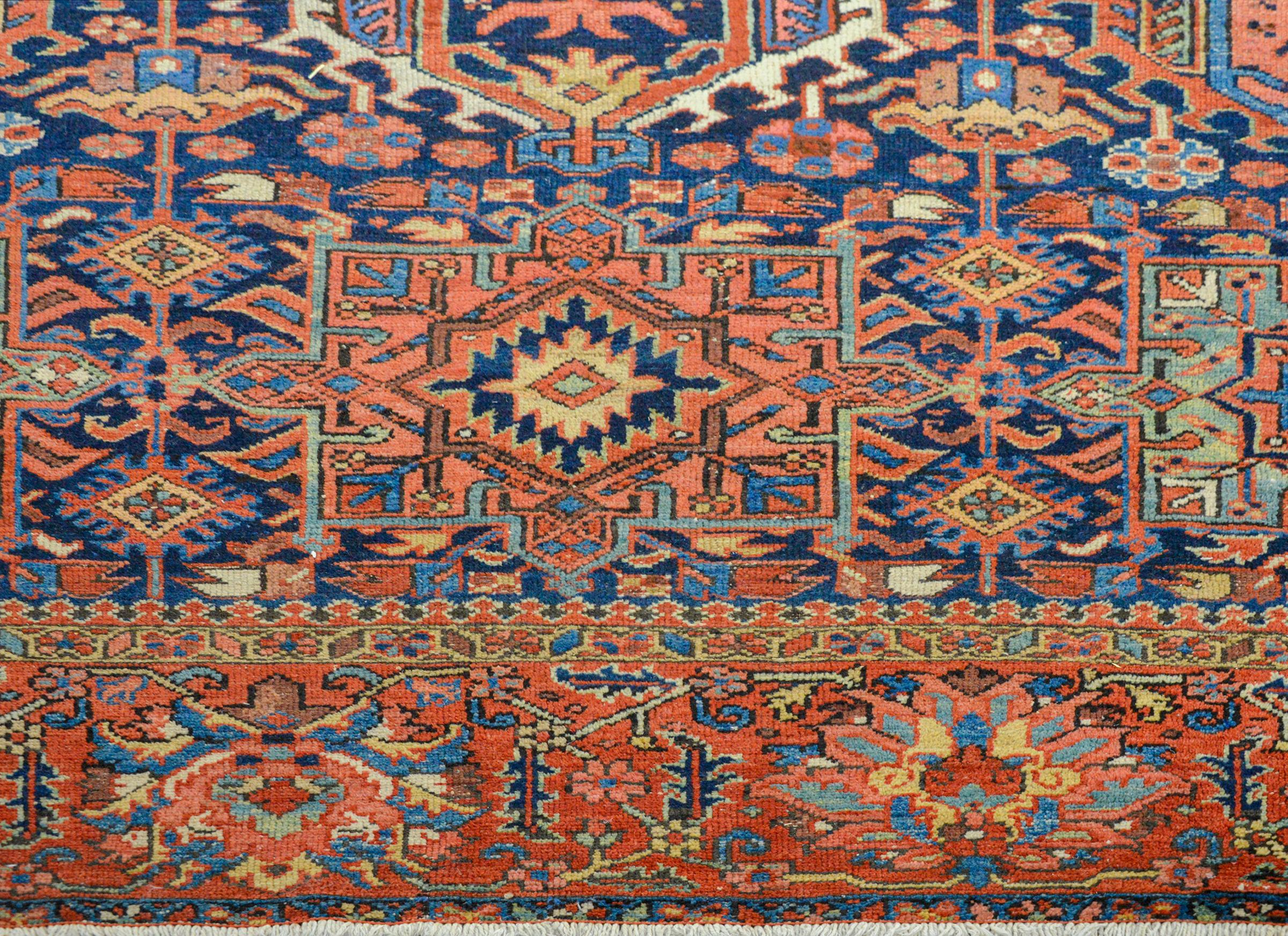 Persian Incredible Early 20th Century Serapi Rug For Sale
