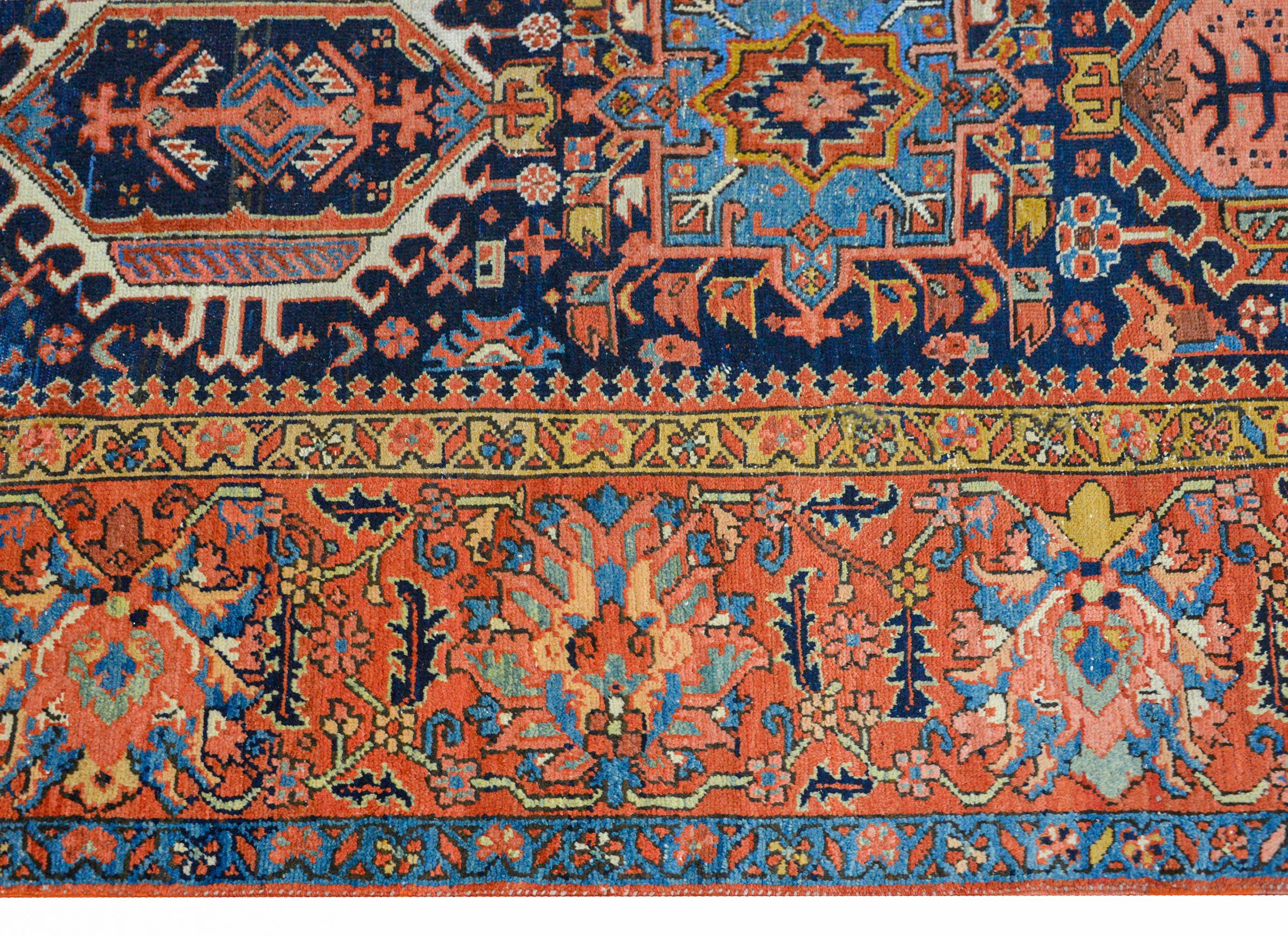 Incredible Early 20th Century Serapi Rug In Good Condition For Sale In Chicago, IL