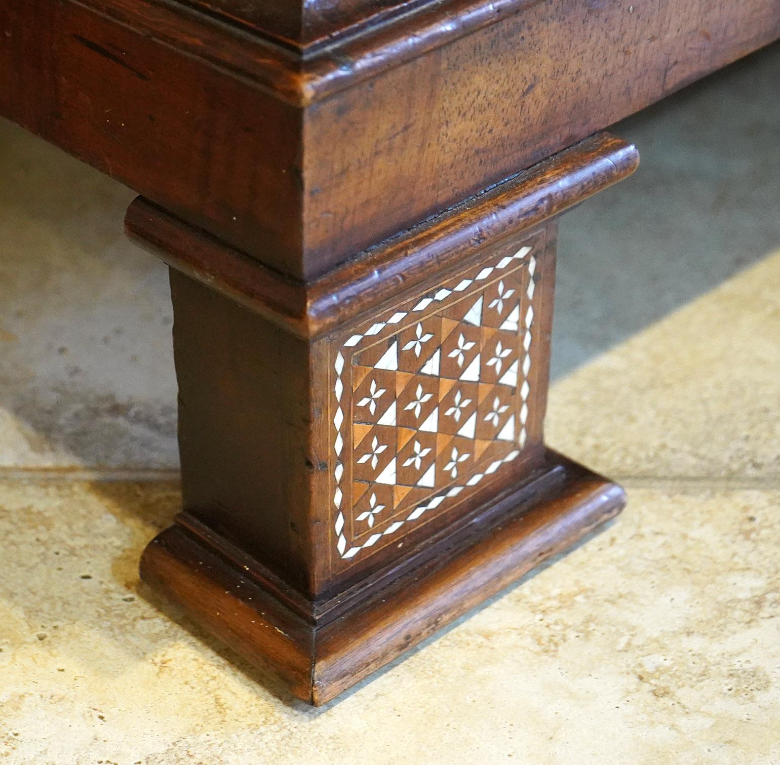 Incredible 19th Ct Italian Inlaid Cabinet with Figural Design 2 Door/ 4 Drawers For Sale 2