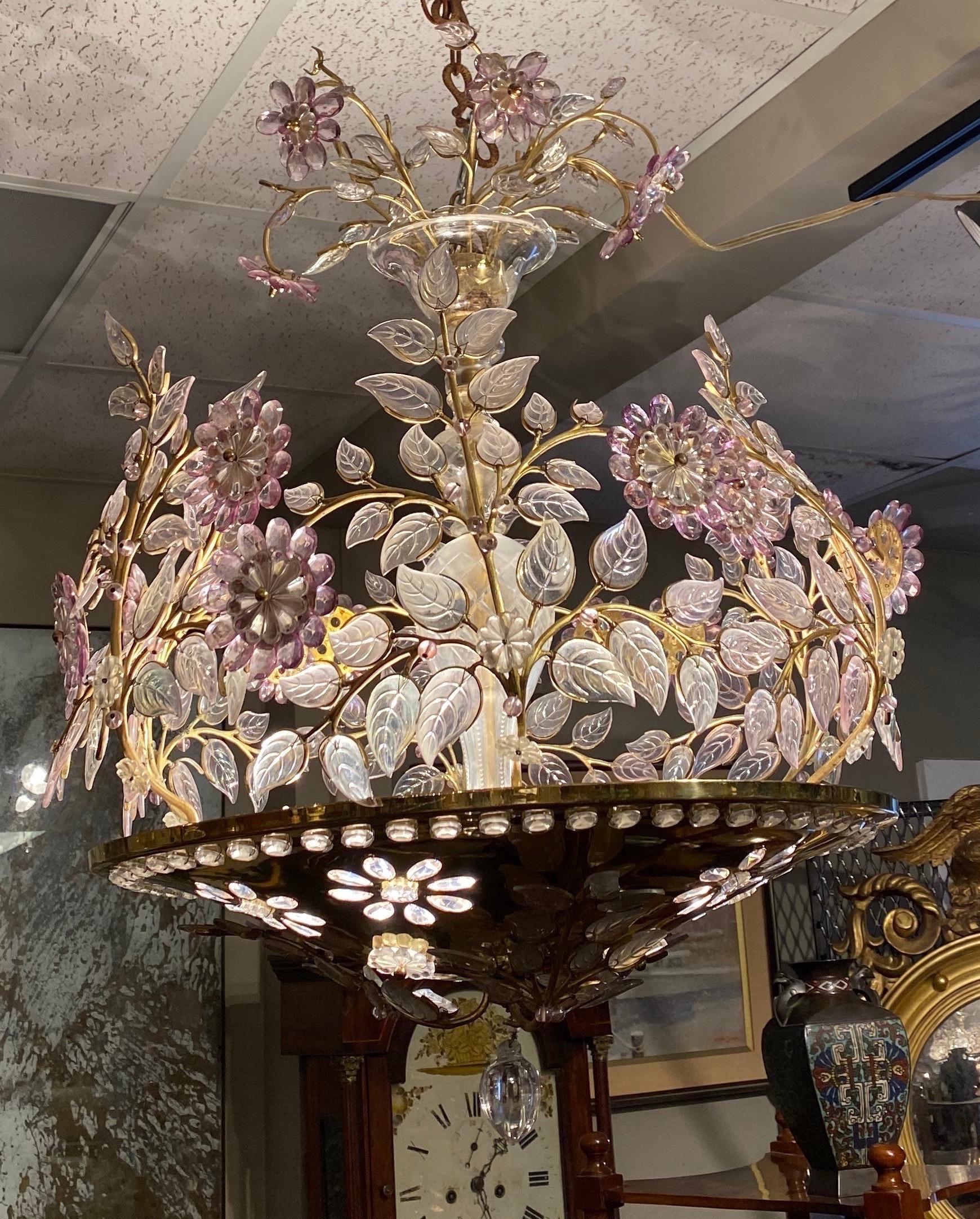 Incredibile lampadario francese a 6 luci del Medioevo di Maison Baguès, Parigi in vendita 5