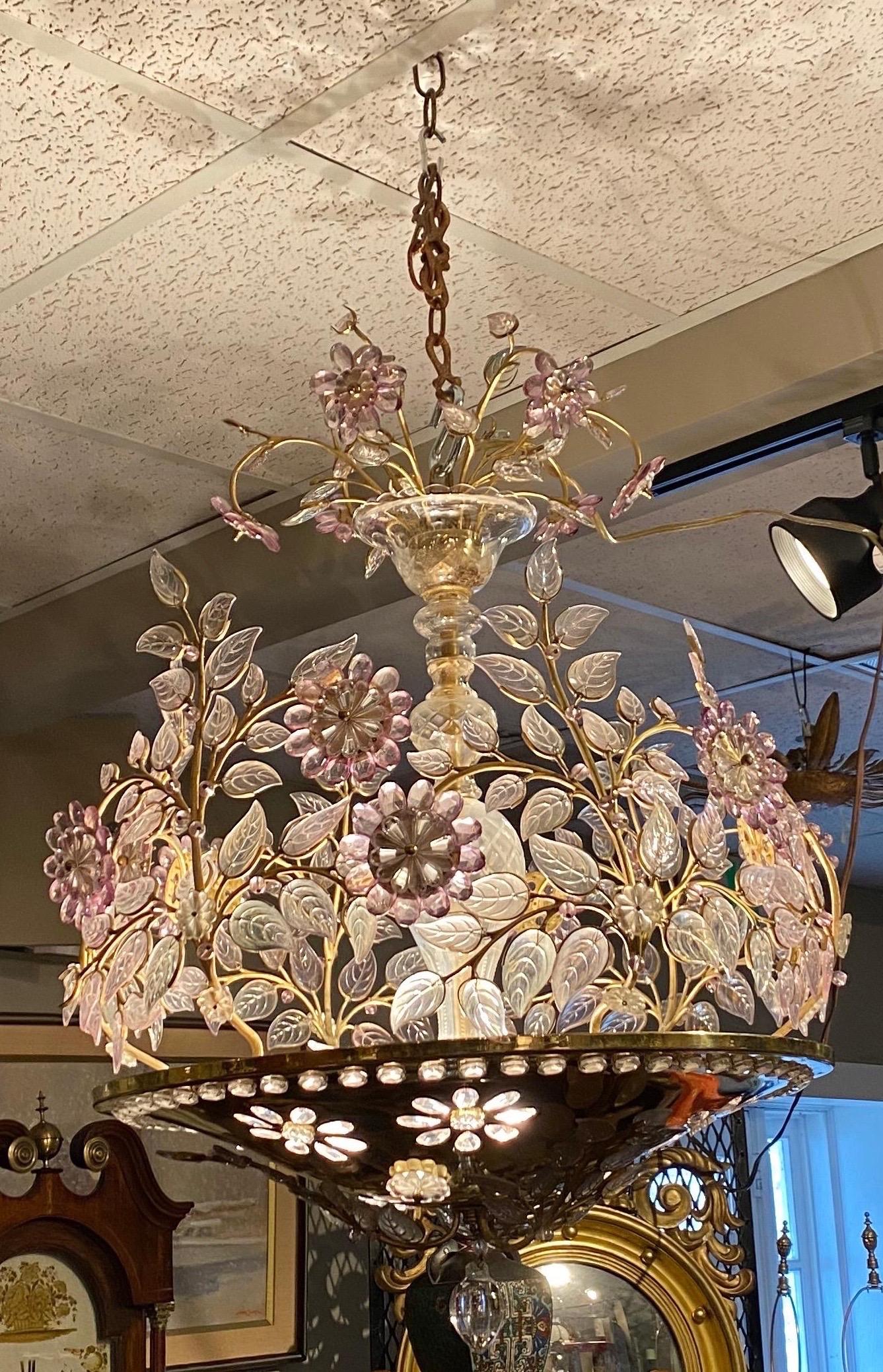 Incredibile lampadario francese a 6 luci del Medioevo di Maison Baguès, Parigi in vendita 11