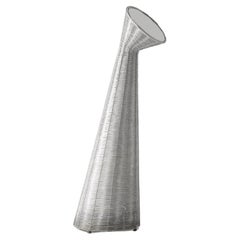Incredible aluminium hand-woven MIRROR FLOOR LAMP HAY  
