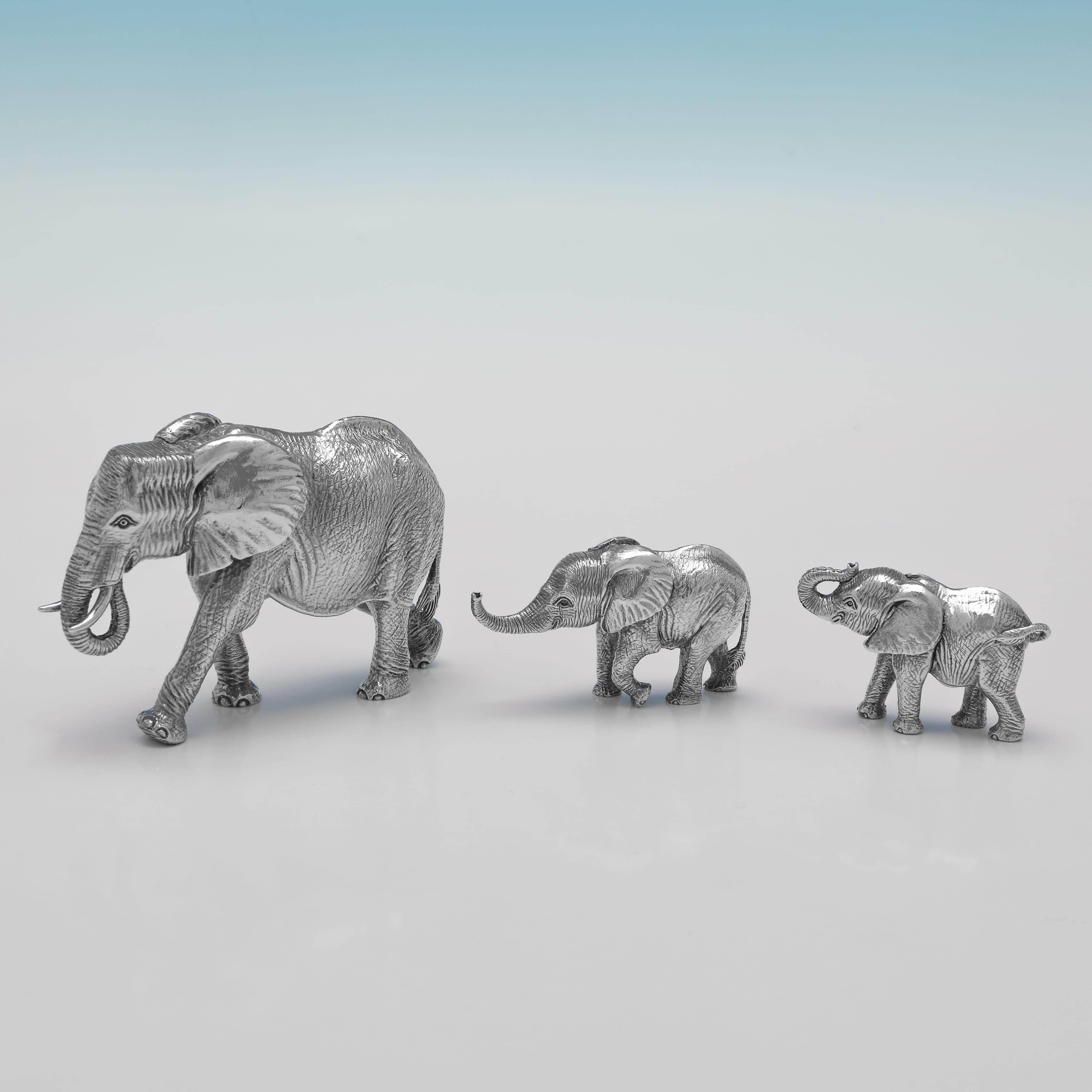 Incredible and large sterling silver elephant safari scene by Patrick Mavros 6