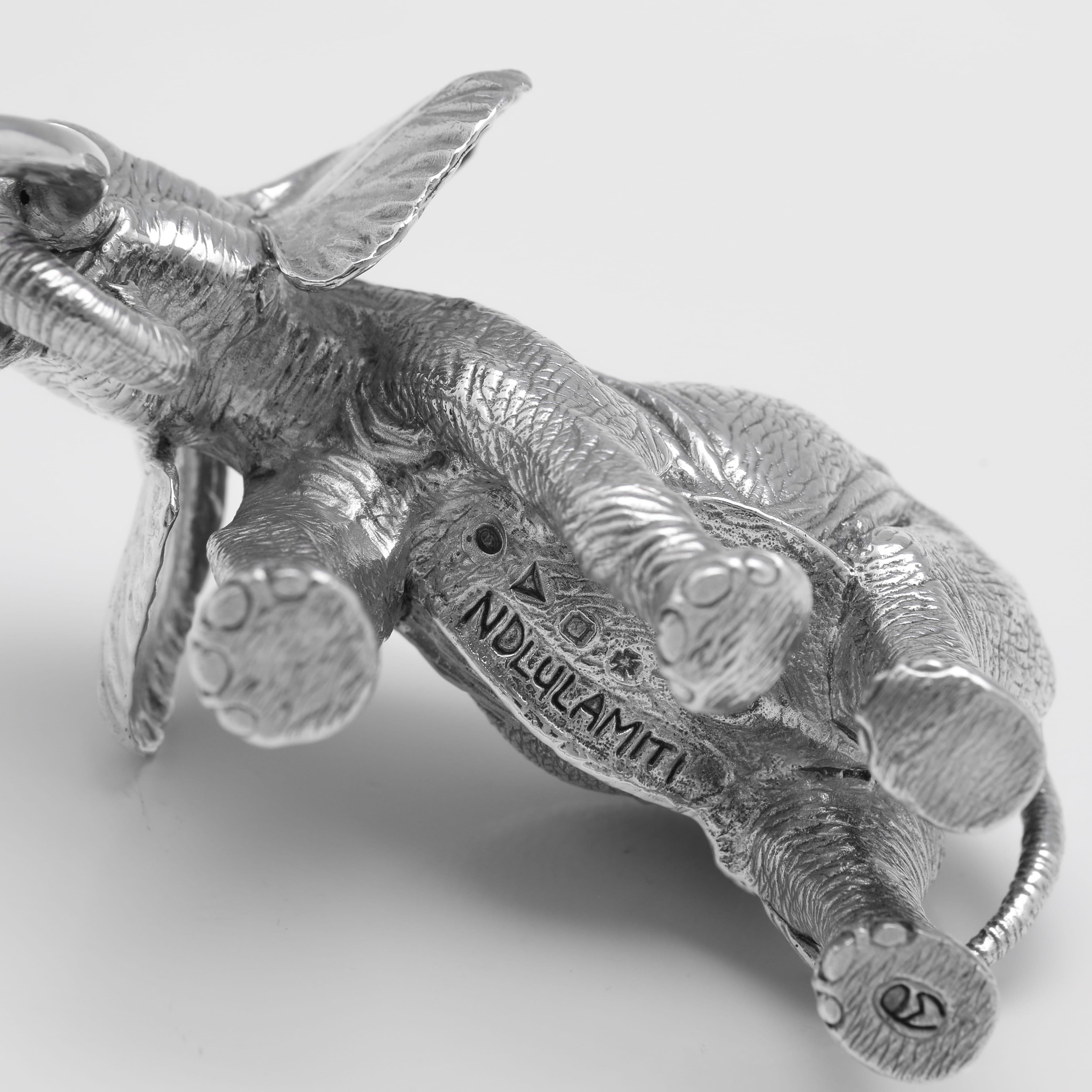 Incredible and large sterling silver elephant safari scene by Patrick Mavros 8