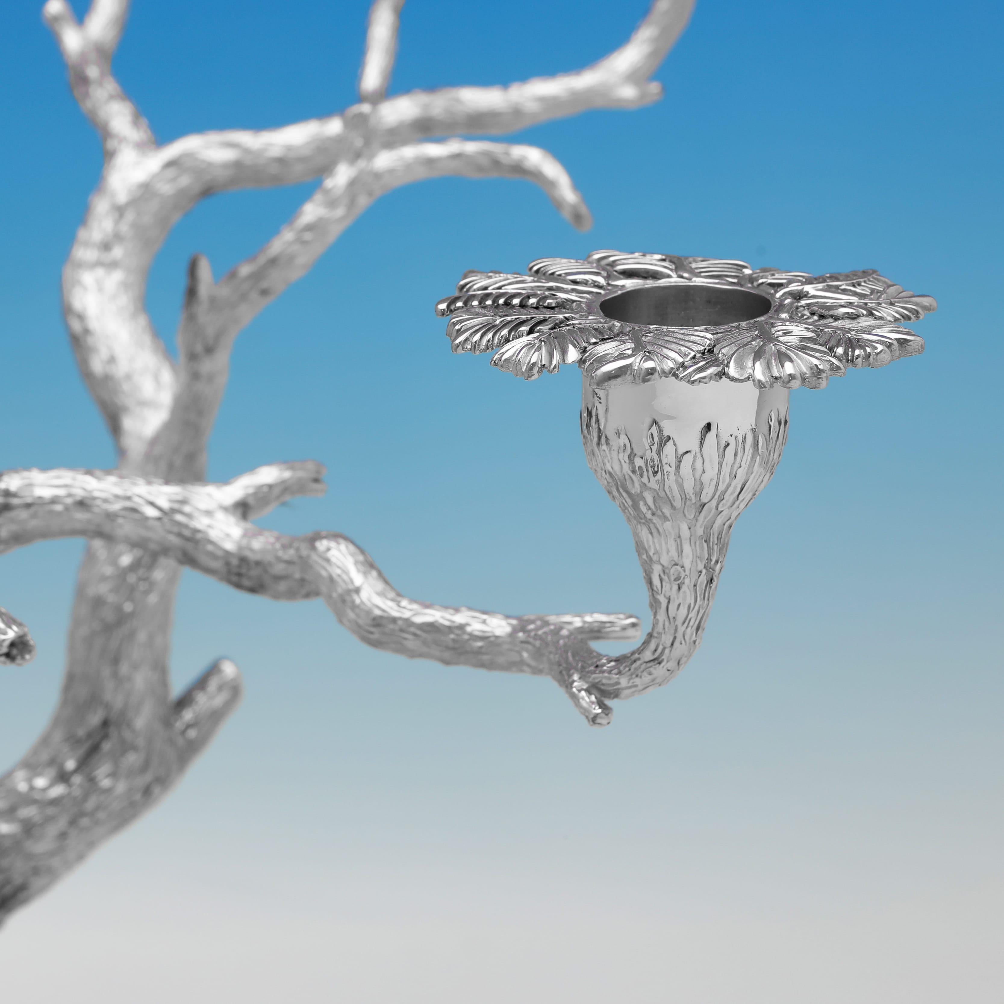 Modern Incredible and large sterling silver elephant safari scene by Patrick Mavros