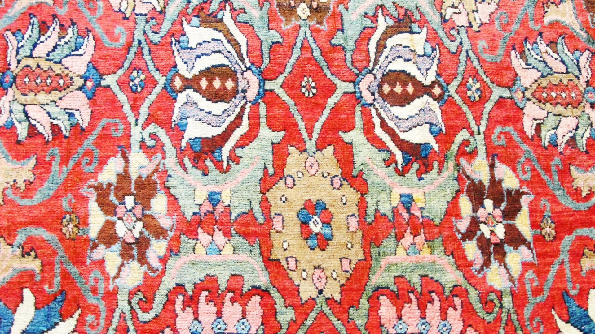 Antique Persian Bijar Halwai Carpet For Sale 1