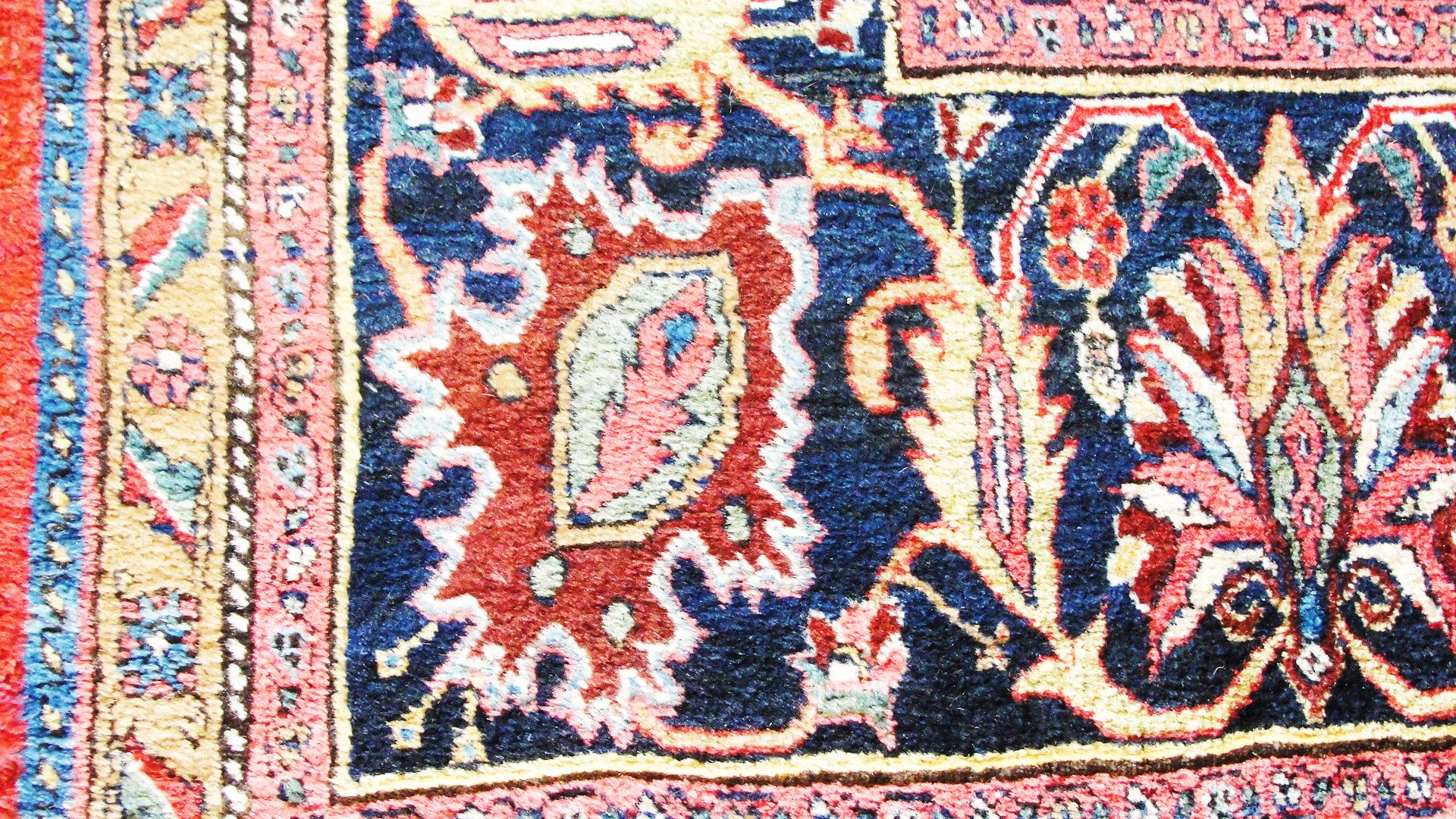 Antique Persian Bijar Halwai Carpet For Sale 2