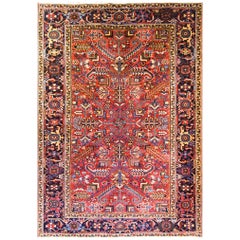 Incredible Antique Persian Heriz Carpet