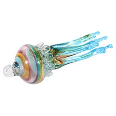 Incredible Artisan Crafted Murano Glass Jelly Fish Sculpture * Free Delivery