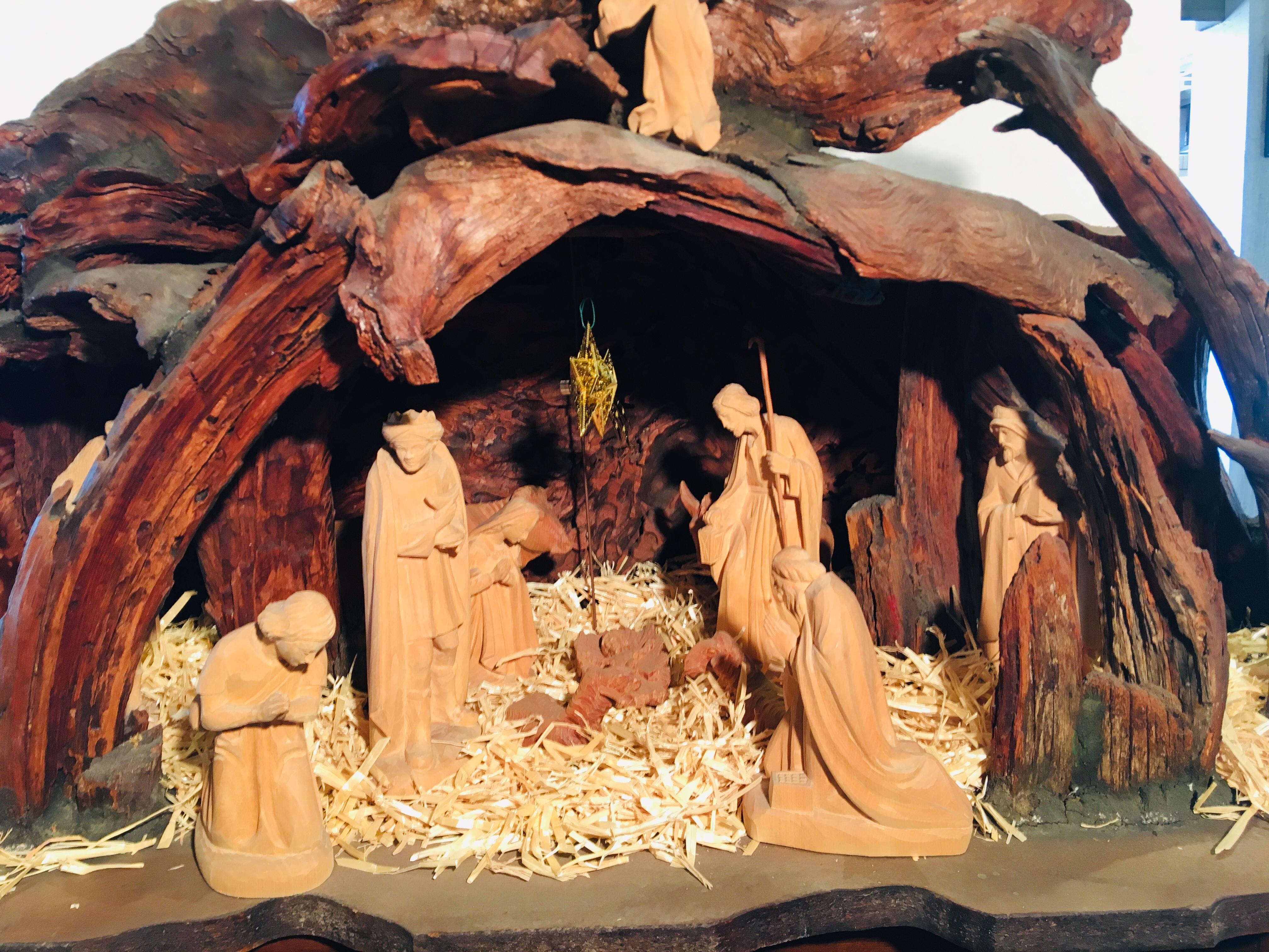 hand carved wooden nativity sets