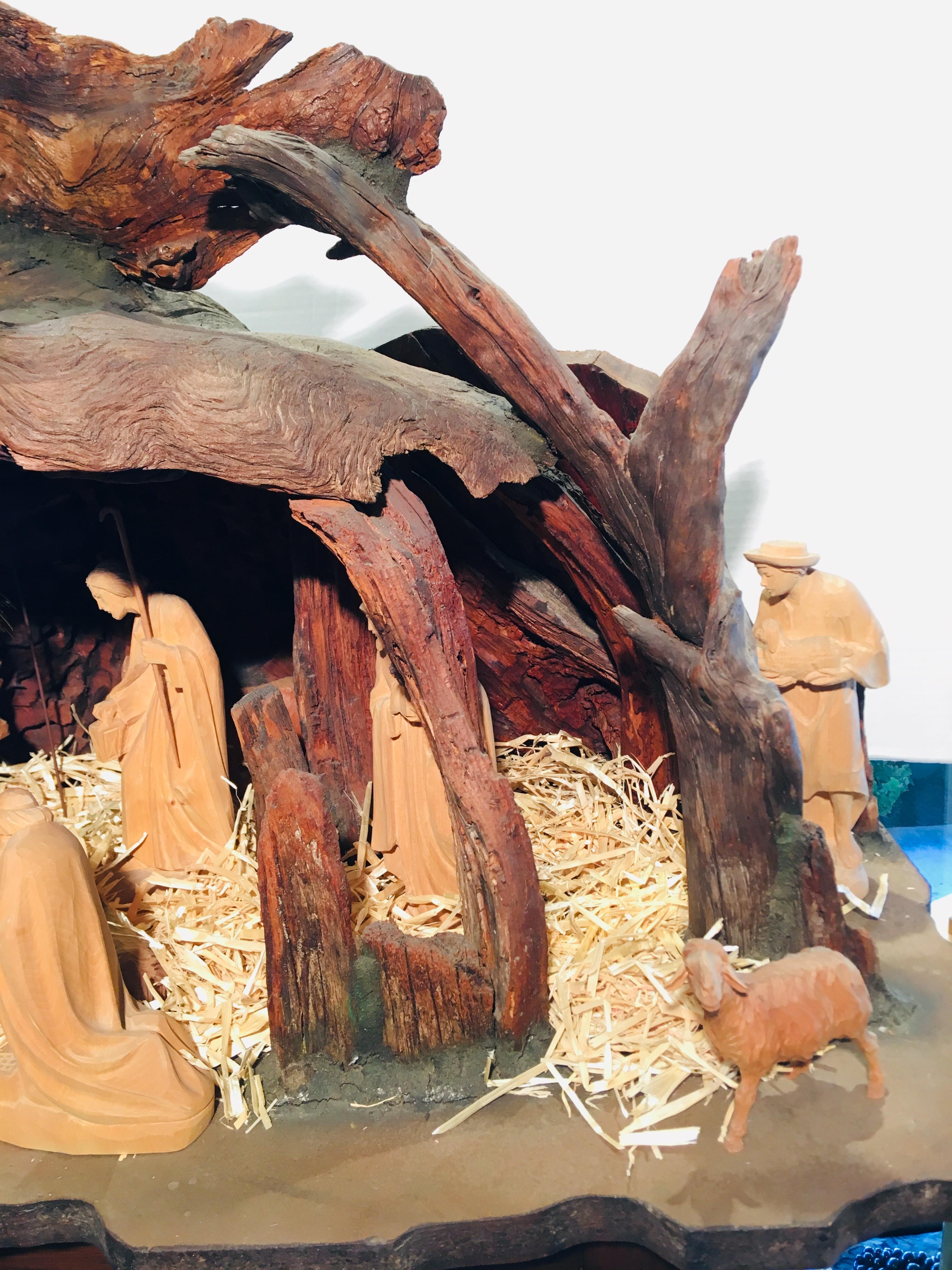 hand carved nativity set