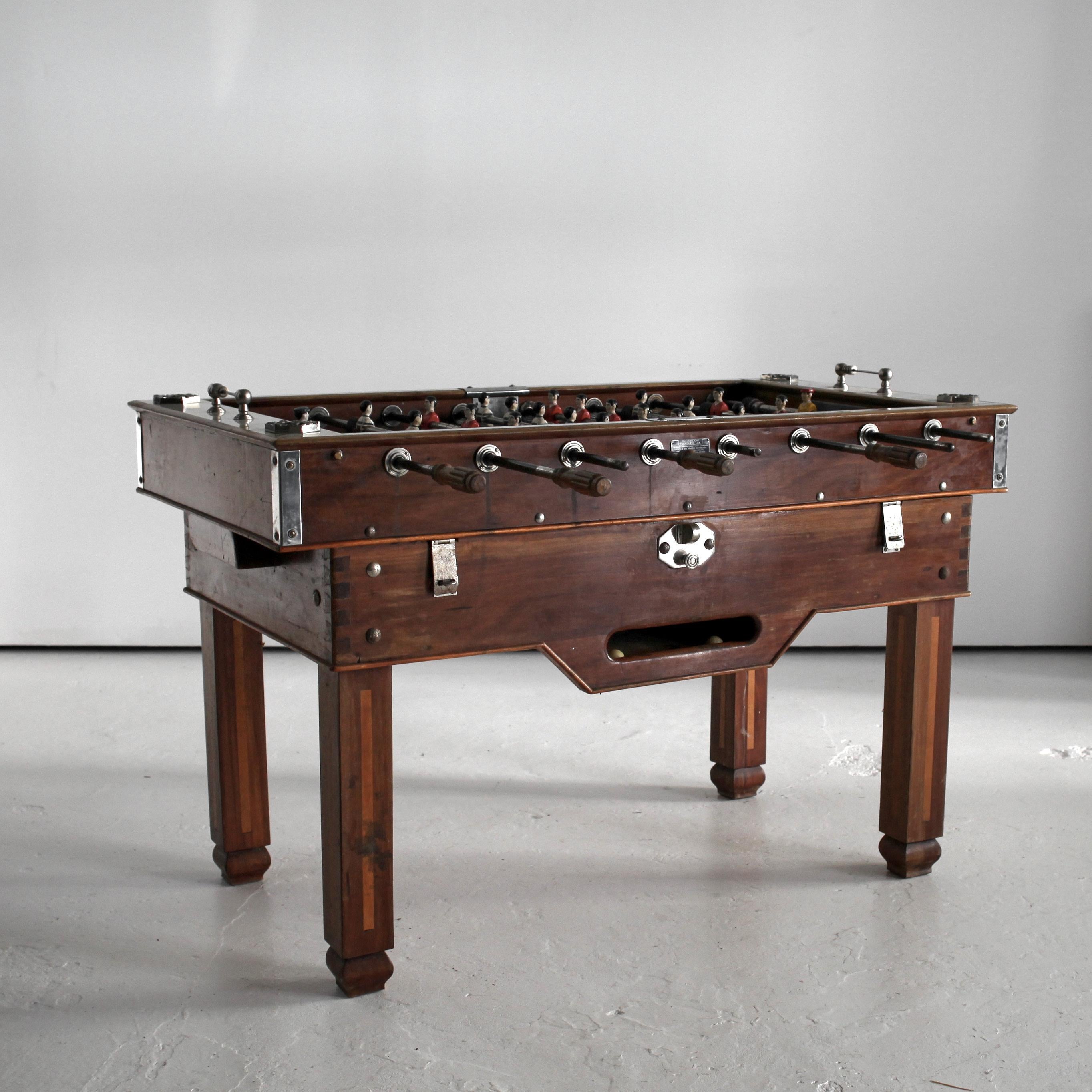 A C.1950s Portuguese football table representing one of the fiercest clashes in world football.. the 