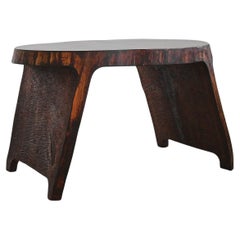 Incredible C.1960s Gouged Ash Polish Desk/Table