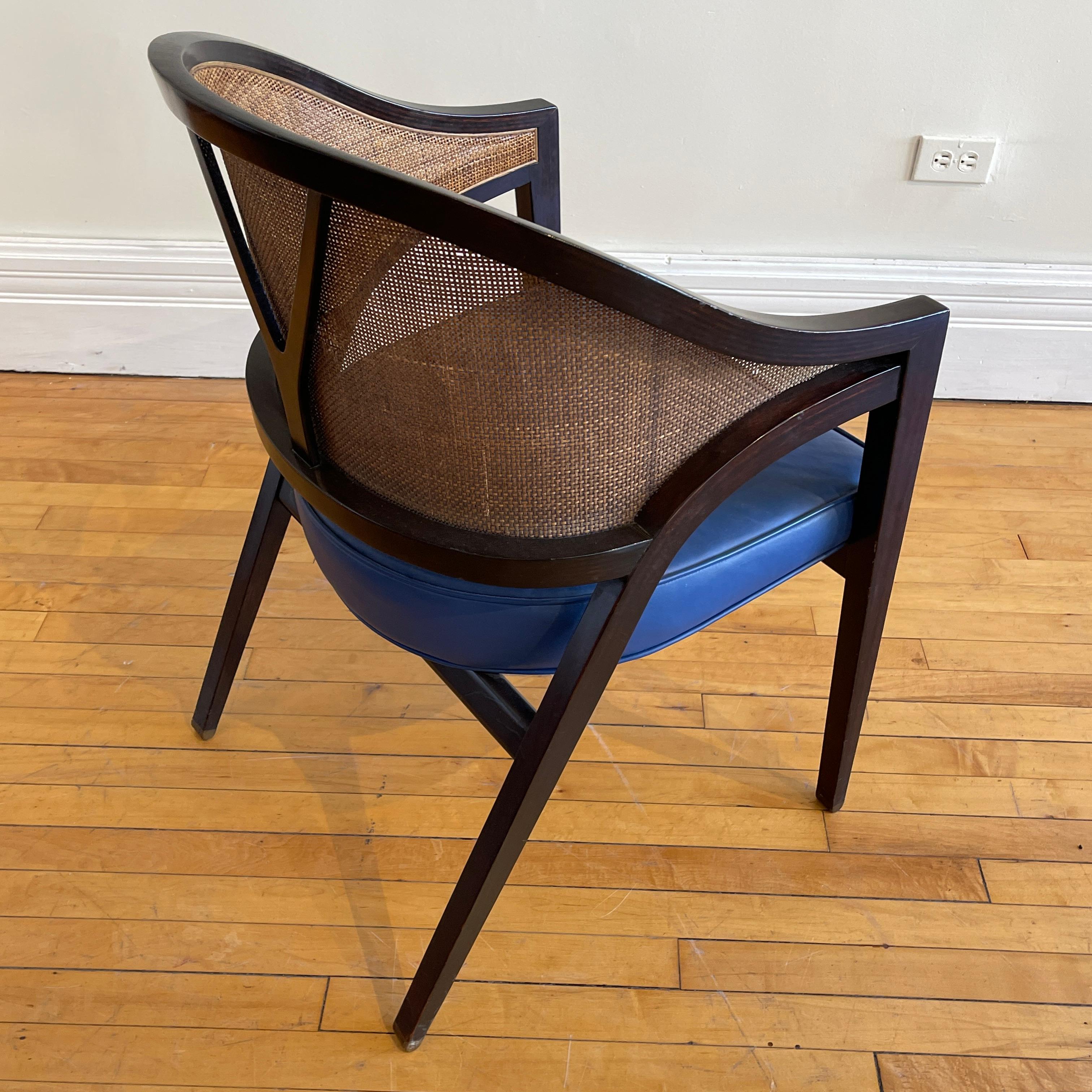 Incredible Caned Y back A-Frame Chair by Edward Wormley for Dunbar, C. 1950s 5