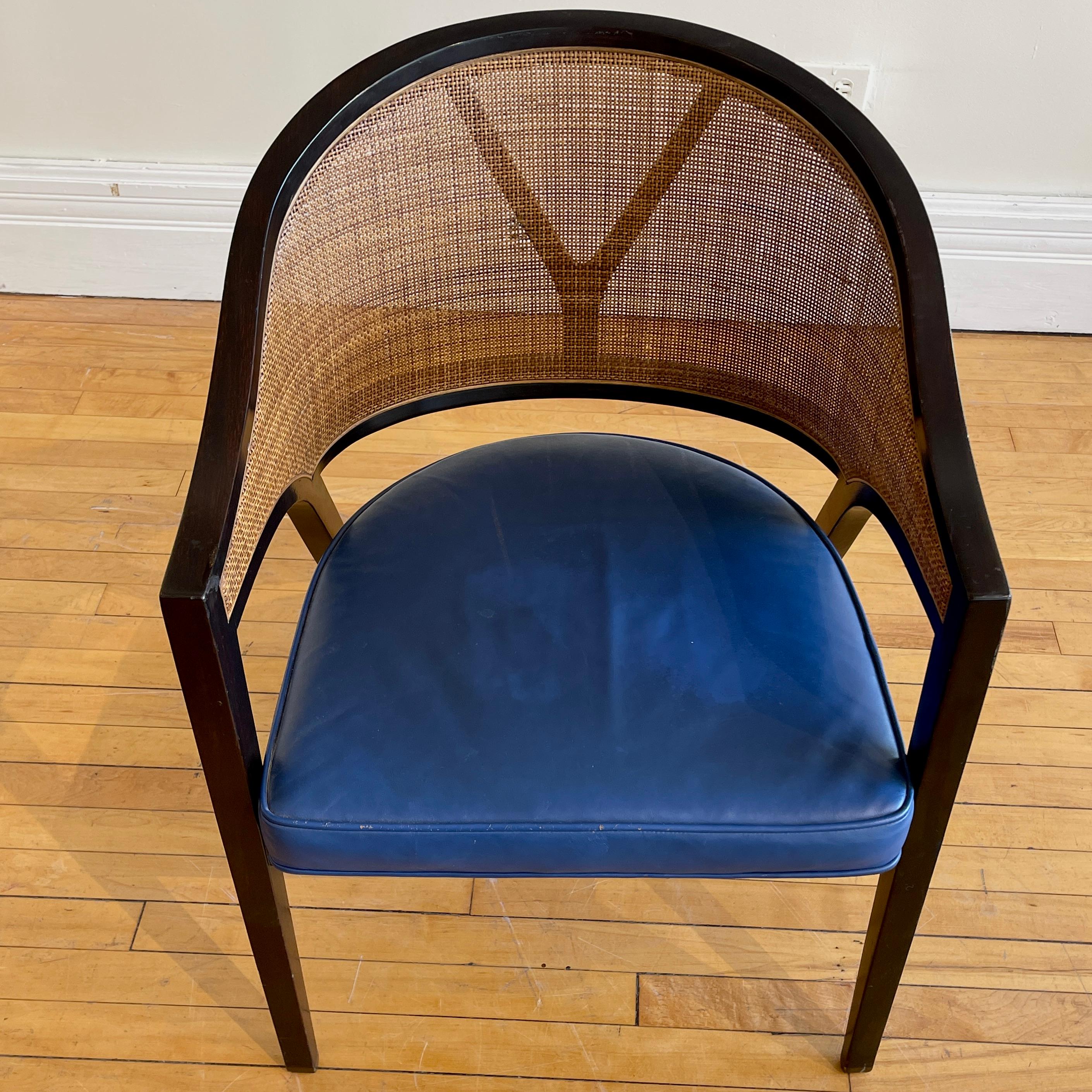 Incredible Caned Y back A-Frame Chair by Edward Wormley for Dunbar, C. 1950s 6