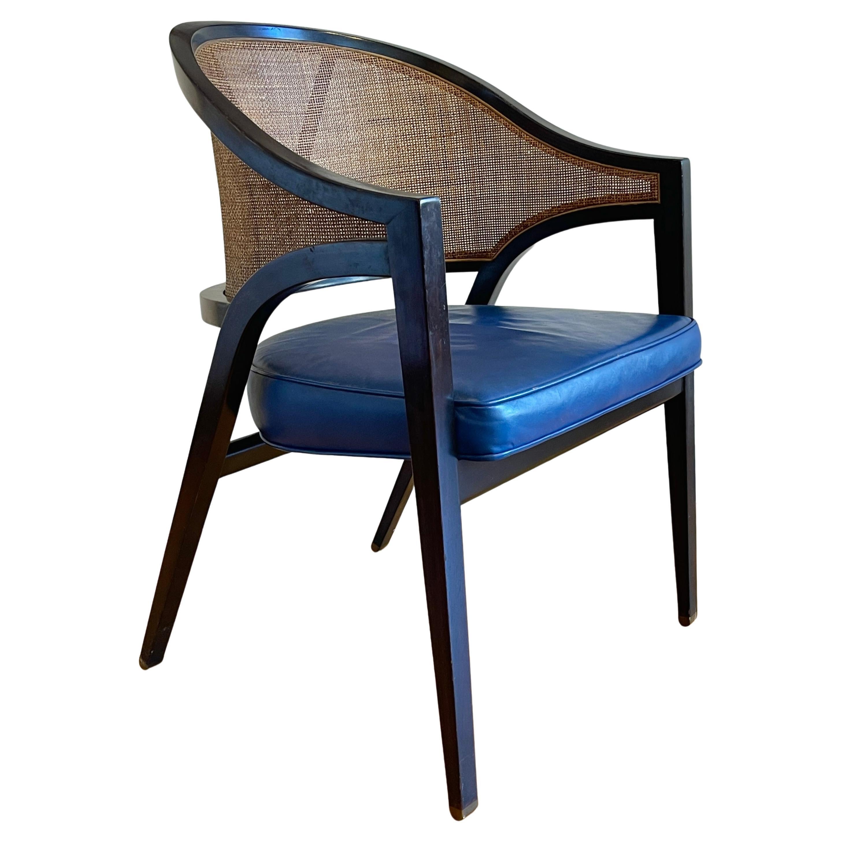 Incredible Caned Y back A-Frame Chair by Edward Wormley for Dunbar, C. 1950s