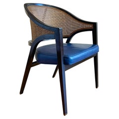 Incredible Caned Y back A-Frame Chair by Edward Wormley for Dunbar, C. 1950s