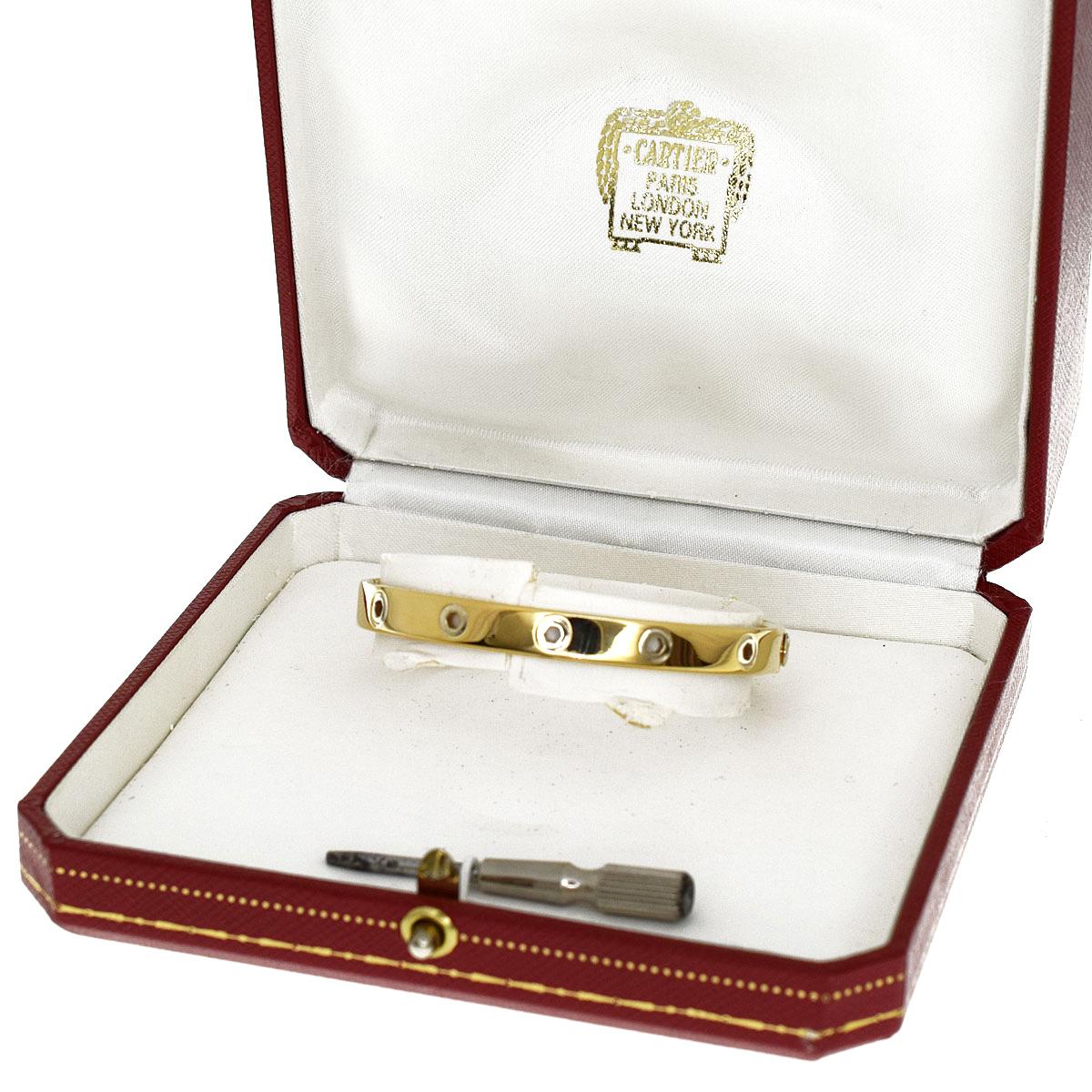Women's Incredible Cartier 1960s Love Series Bangle Bracelet For Sale