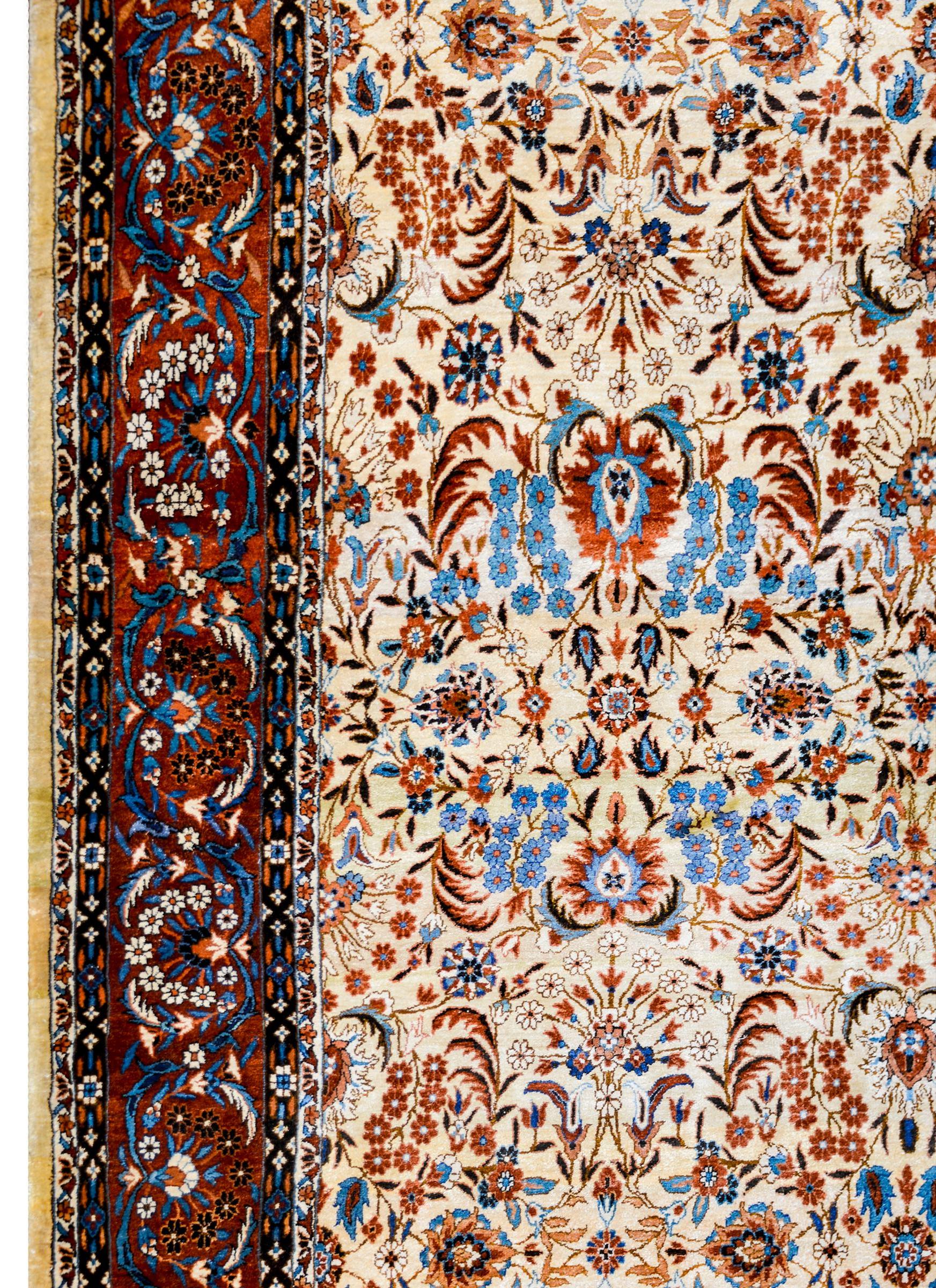 Incredible Chinese Silk Rug For Sale 1
