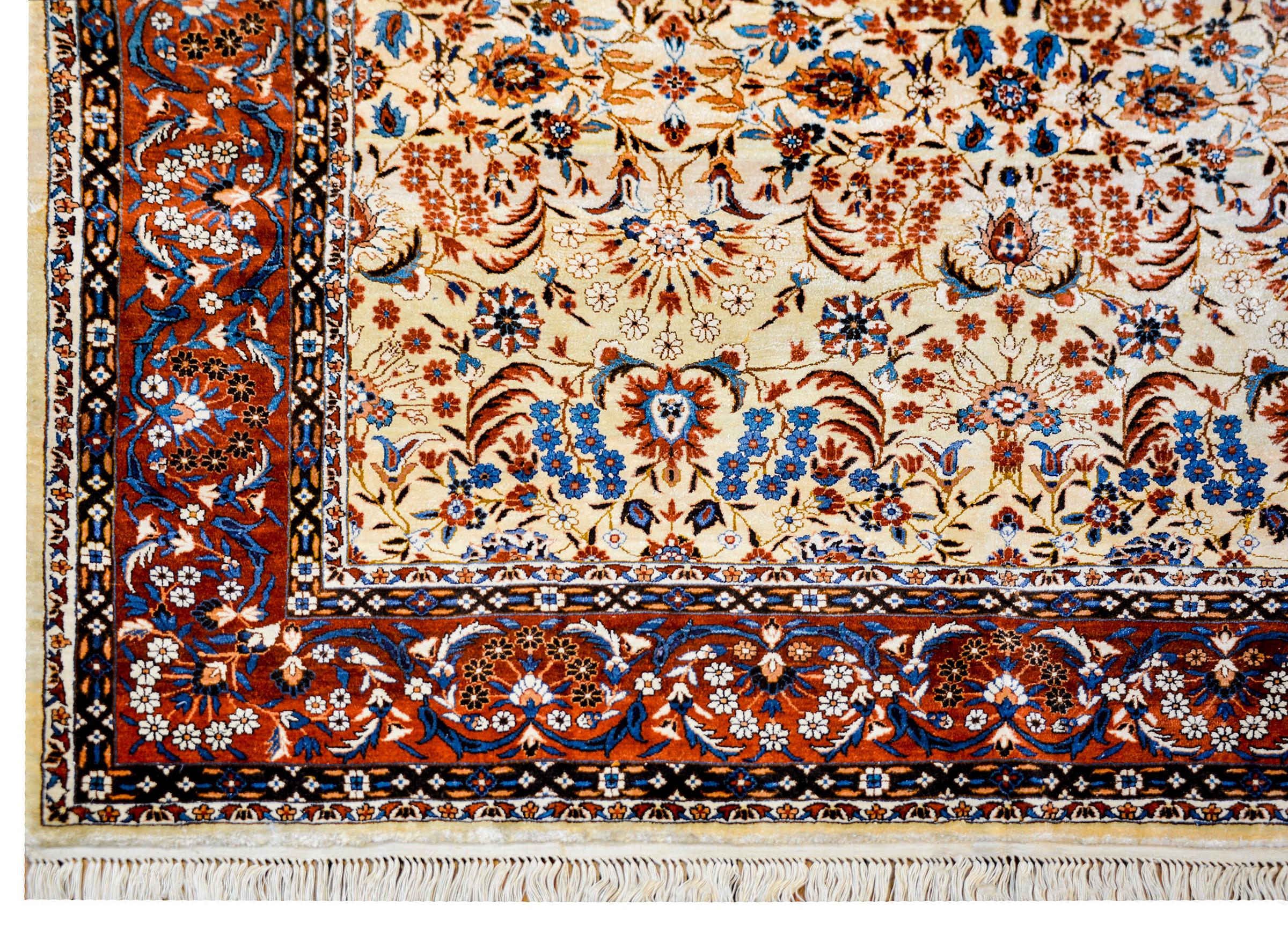 Incredible Chinese Silk Rug For Sale 2